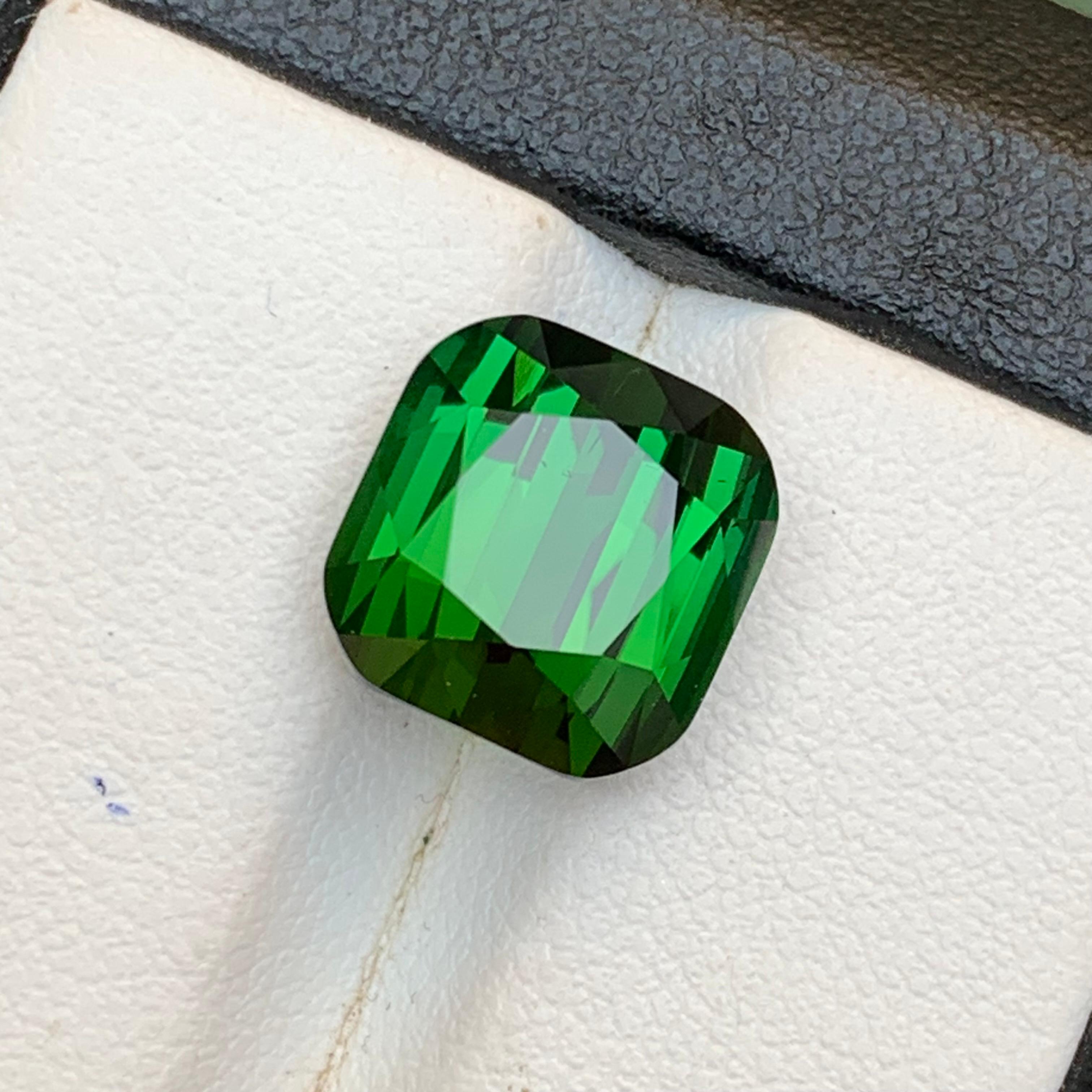 Reicher grüner Turmalin 8,78 Ct Kissenschliff Natürlicher loser Edelstein für Ring -Juwel im Angebot 10