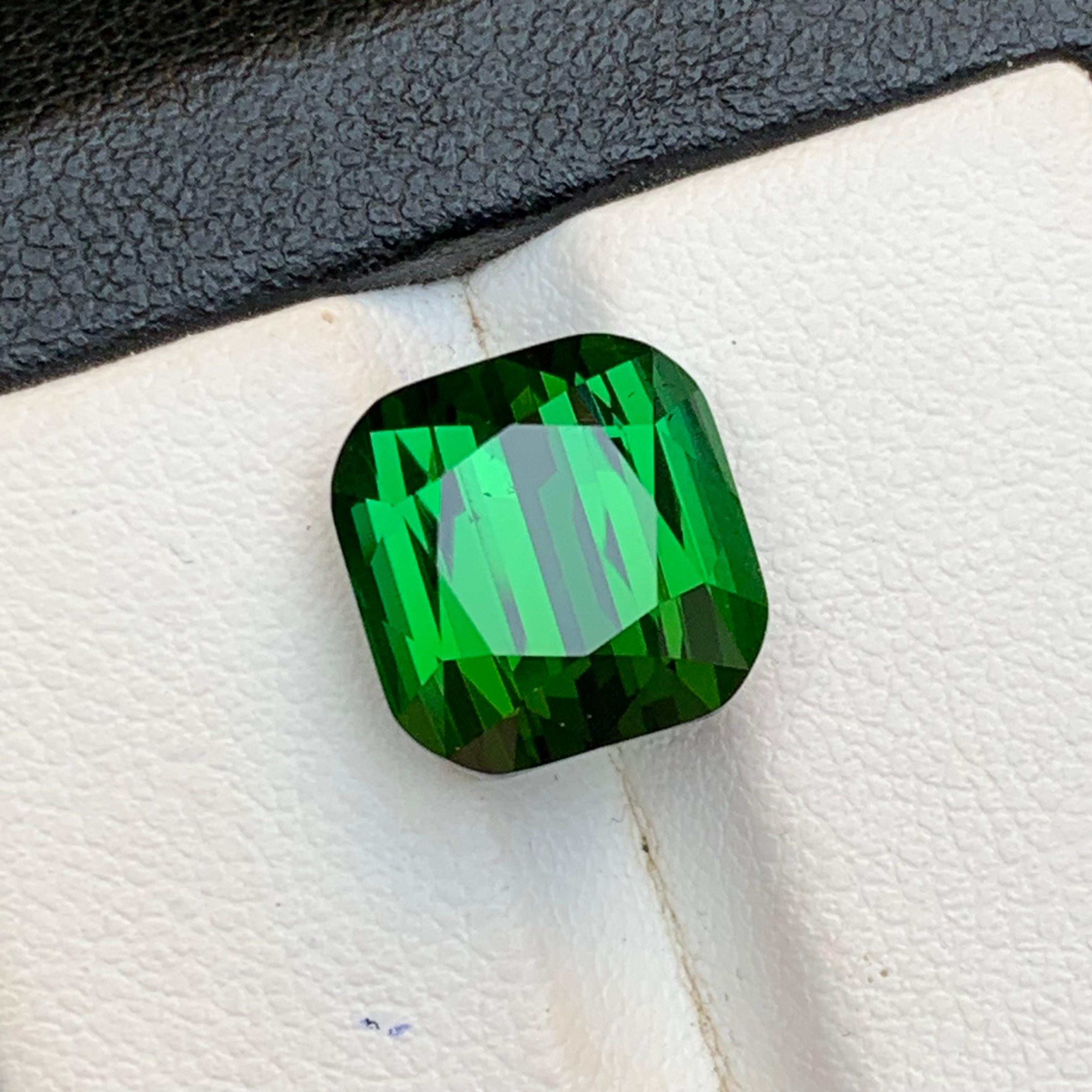 Reicher grüner Turmalin 8,78 Ct Kissenschliff Natürlicher loser Edelstein für Ring -Juwel im Angebot 11