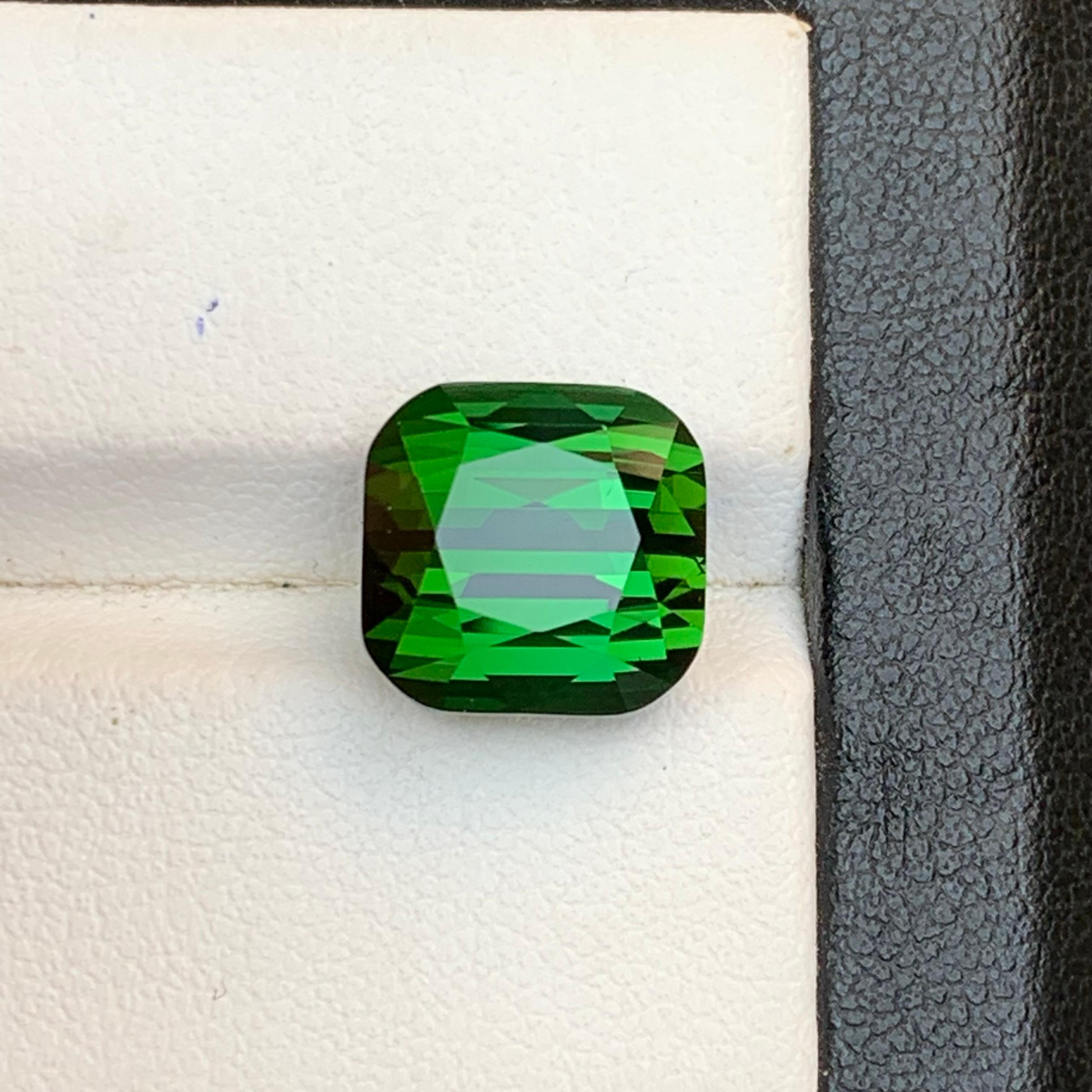 Reicher grüner Turmalin 8,78 Ct Kissenschliff Natürlicher loser Edelstein für Ring -Juwel im Zustand „Neu“ im Angebot in Peshawar, PK