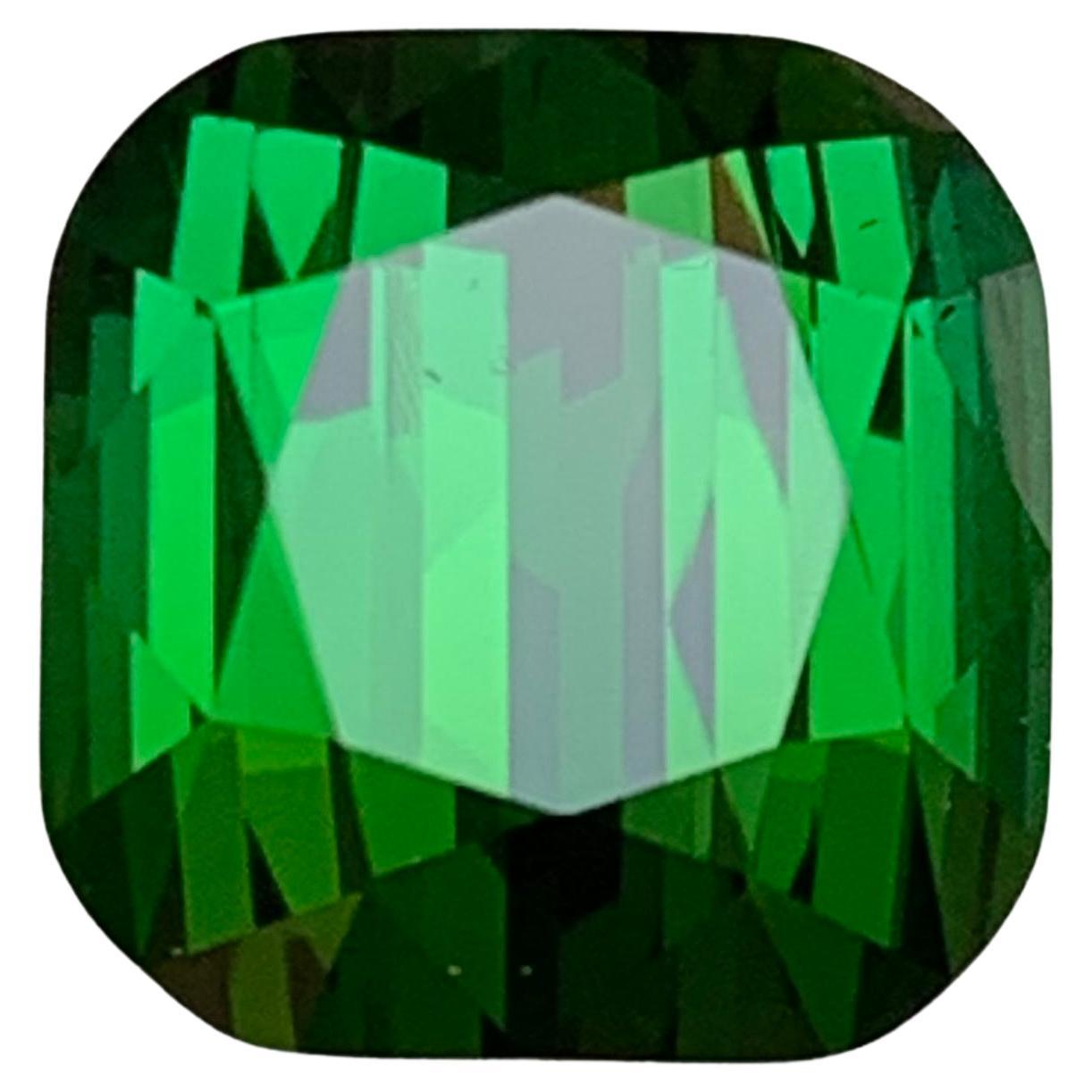Tourmaline verte 8.78 Ct Cushion Cut Natural Loose Gemstone for Ring -Jewell