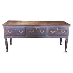 Rich in Character 18th Century British Oak Welsh Sideboard