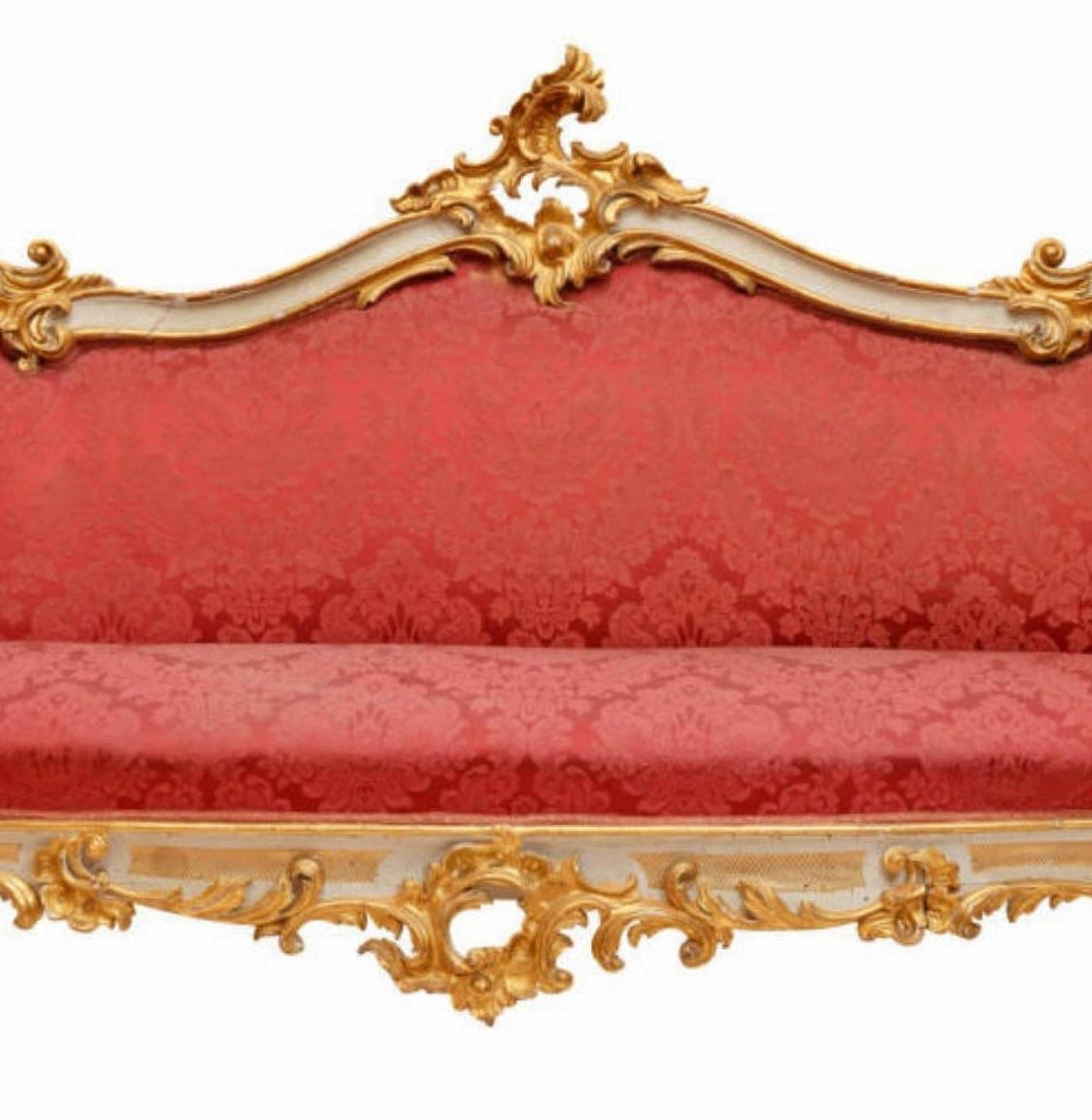 Italian Rich Louis XV Sofa, Italy, 18th Century