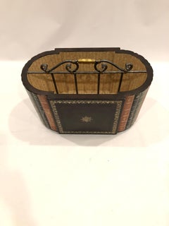Rich Maitland Smith Leather Book Motife Canterbury Magazine Rack