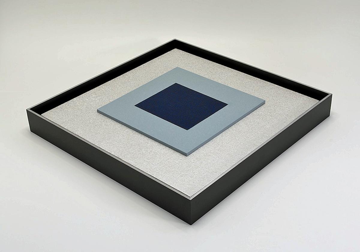 Abstract Painting di Rich Moyers - ESSENZA BLU, Pittura, Acrilico su pannello MDF