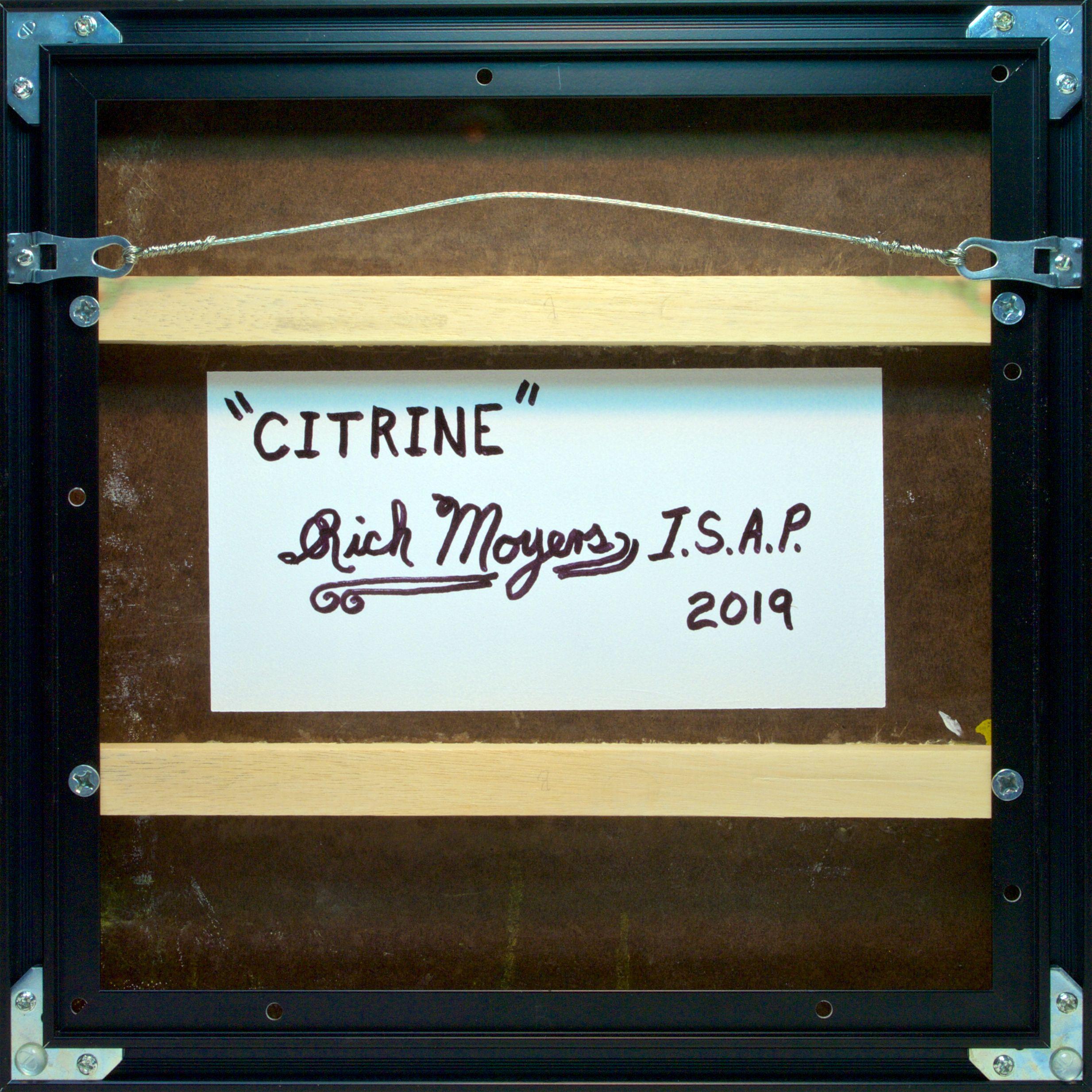 CITRINE - Quadro moderno/minimal incorniciato, Pittura, Acrilico su tela in vendita 1