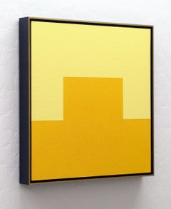 CITRINE - Gerahmtes modernes / minimalistisches Gemälde, Acryl auf Leinwand