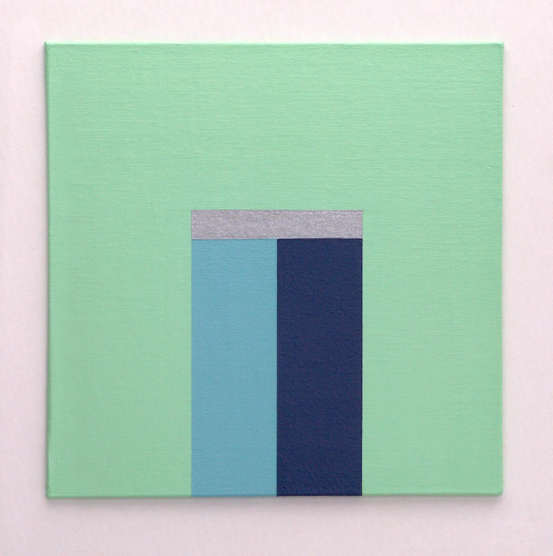HEATHER - Modern / Minimal Geometric Painting, Painting, Acrylic on Canvas For Sale 1