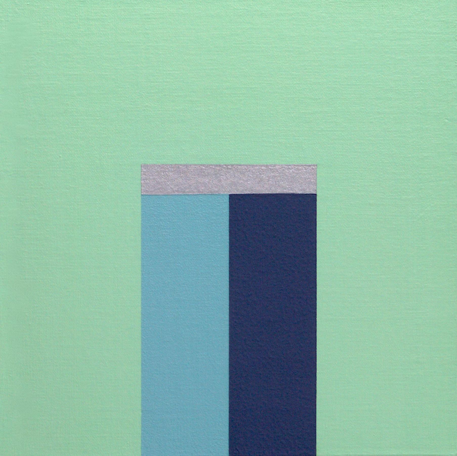 Rich Moyers Abstract Painting - HEATHER - Modern / Minimal Geometric Painting, Painting, Acrylic on Canvas