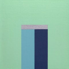 HEATHER – Modernes / minimalistisches geometrisches Gemälde, Acryl auf Leinwand