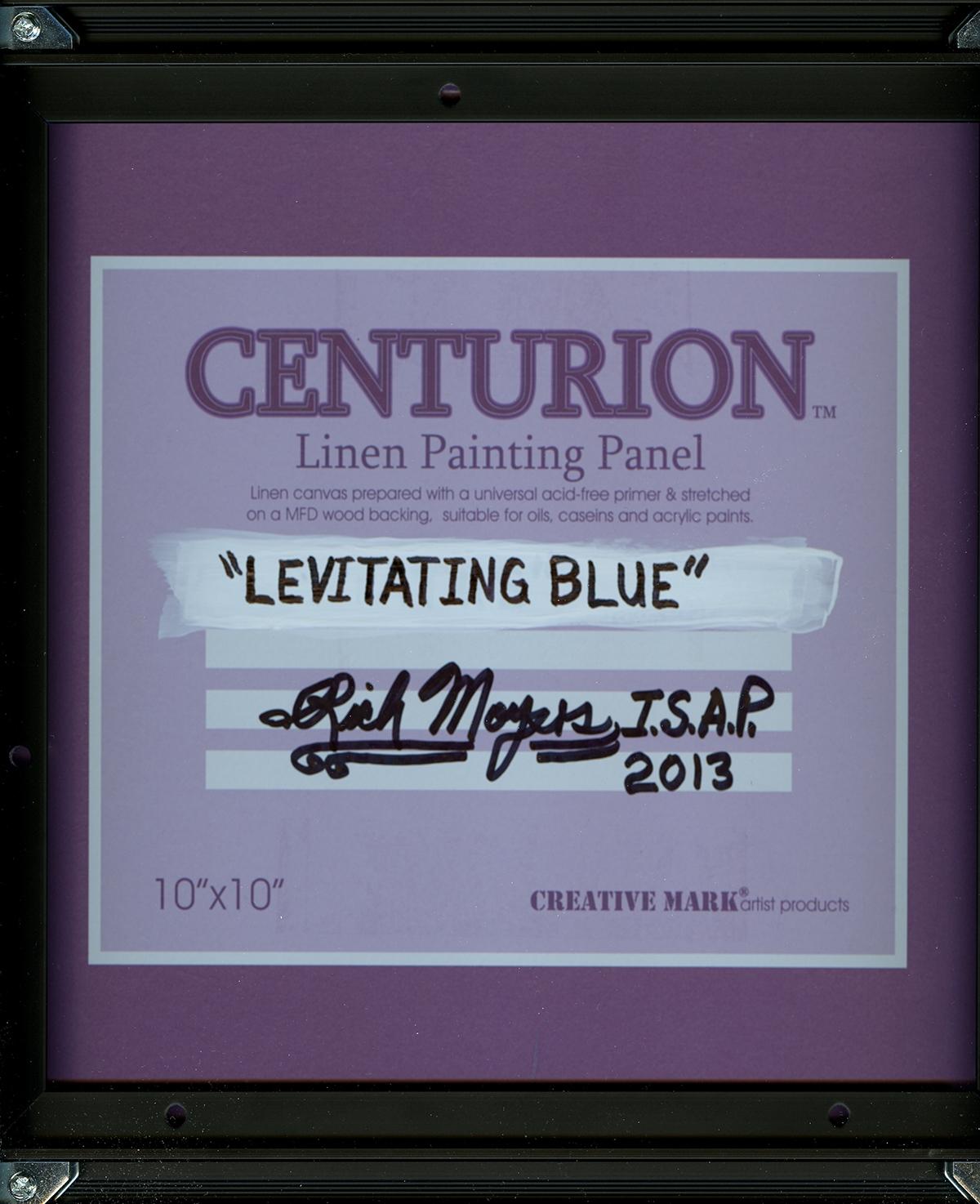 BLU LEVITANTE  Pastello a olio e acrilico, Pittura, Acrilico su pannello MDF - Painting Astratto di Rich Moyers
