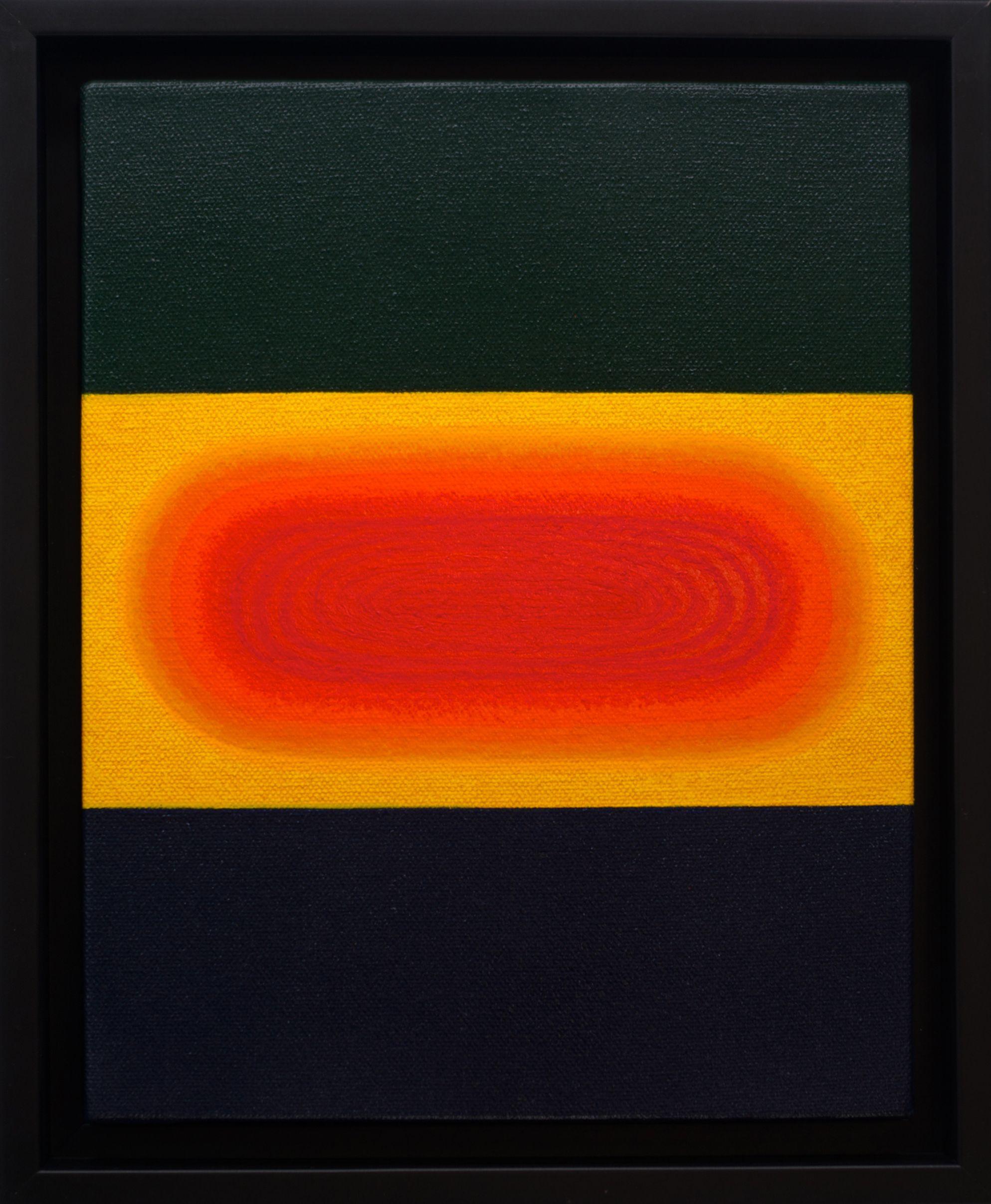 LLEGADA ROJA, Pintura, Acrílico sobre lienzo - Painting Contemporáneo de Rich Moyers