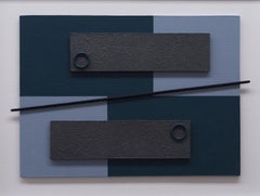TEMPO TEMPO- 3D-Moderne ABstraktion/Konstruktion, Gemälde, Acryl auf Leinwand