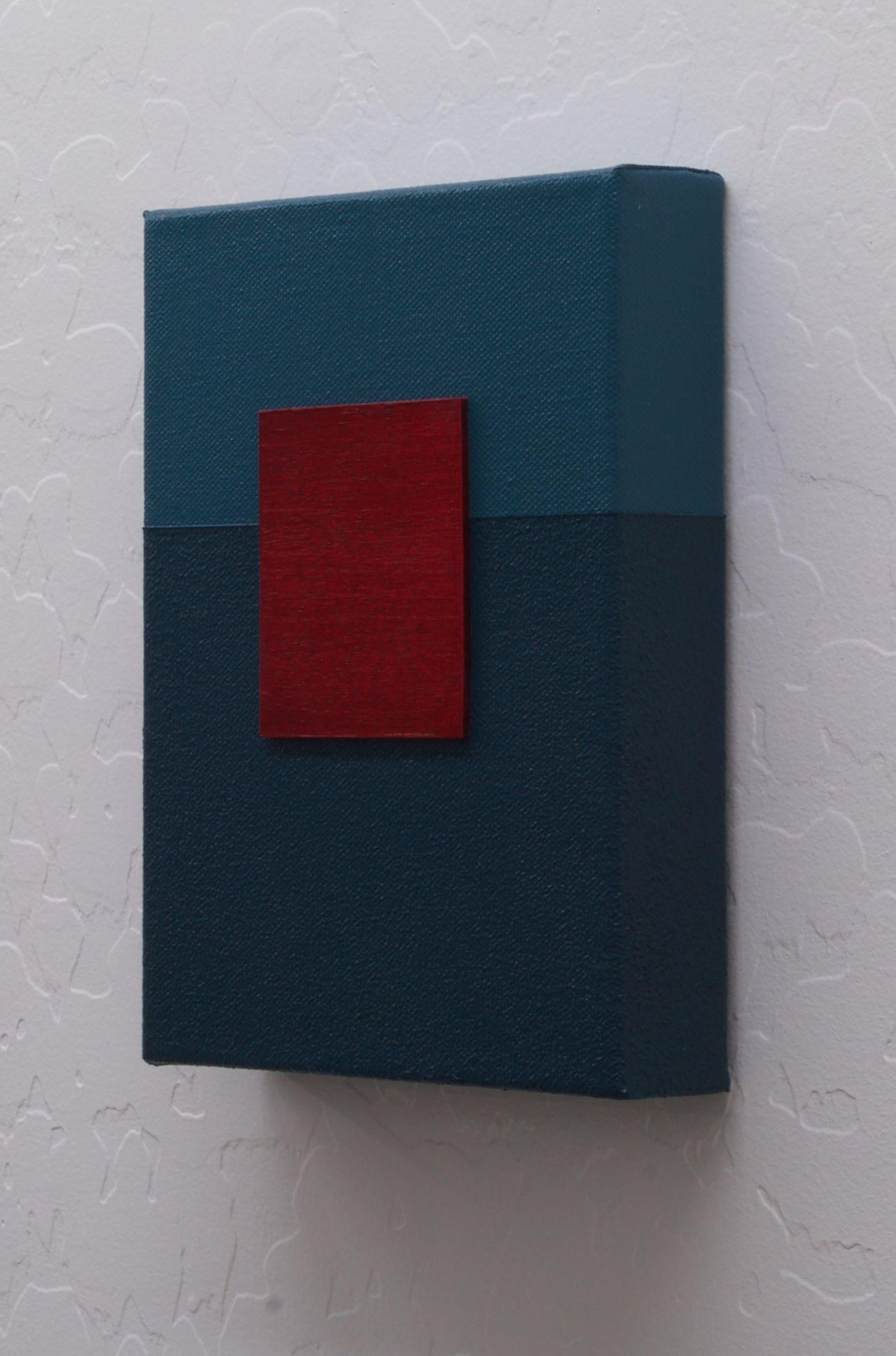 TOUJOURS - Pintura abstracta geométrica moderna 3D, Pintura, Acrílico sobre lienzo - Painting Moderno de Rich Moyers