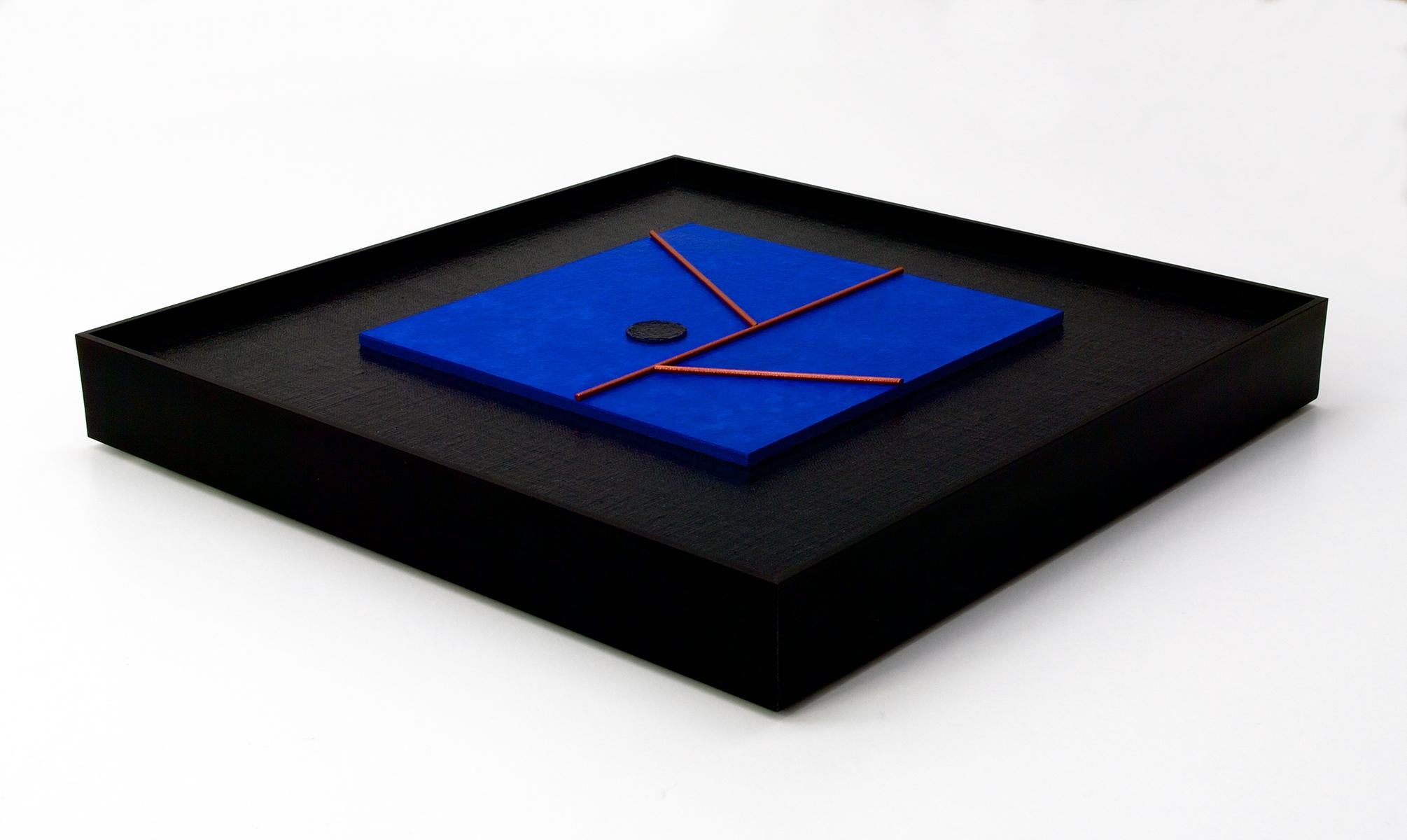 TRITON - Gemälde / 3D-Relief-Collage, Gemälde, Acryl auf MDF-Paneel – Painting von Rich Moyers