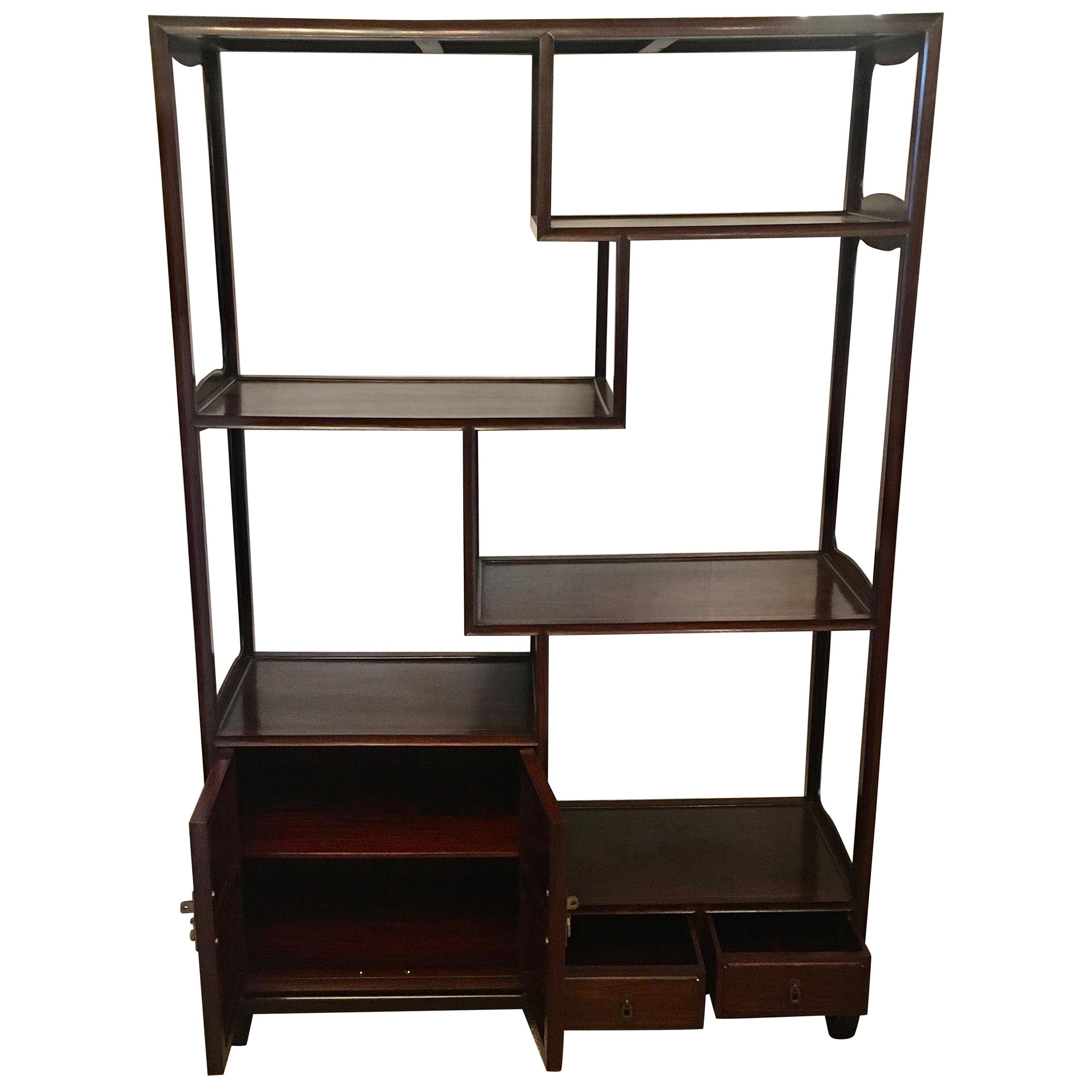 Pair of Custom Étagère Bookcases at 1stDibs