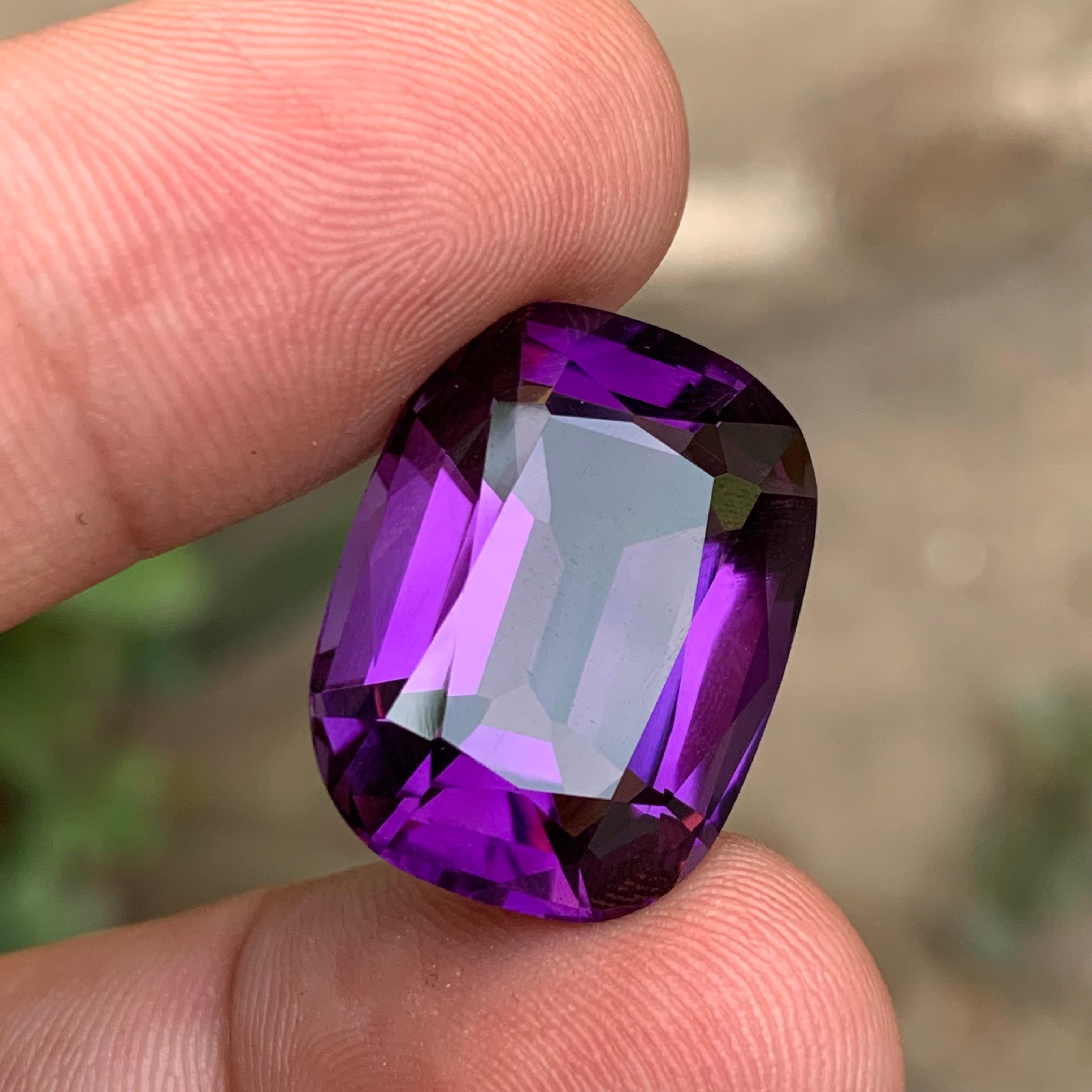 Améthyste violette naturelle 25,16 ct pour bague, pendentif, bijoux en vente 5