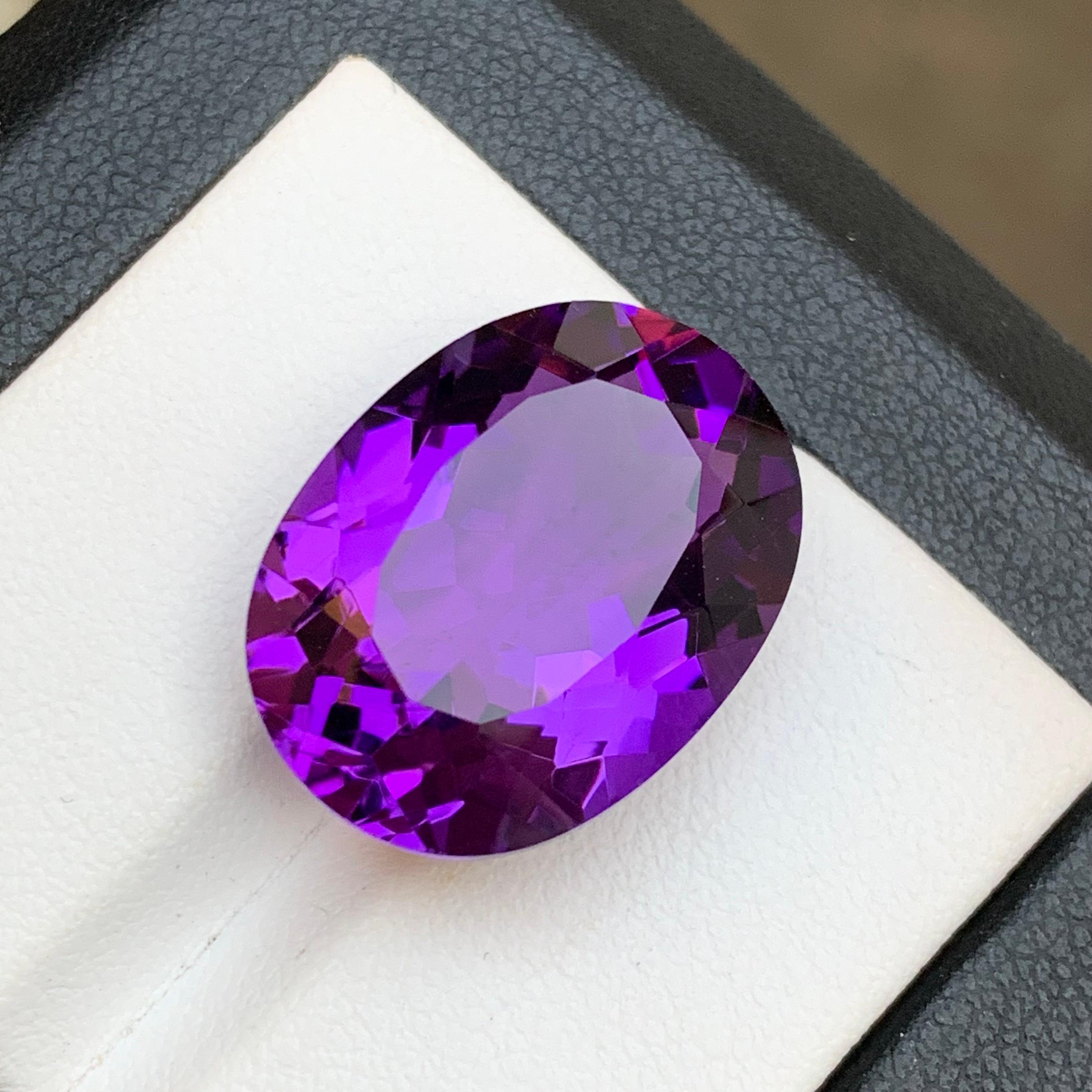 Reichlich lila natürlichen Amethyst Halskette Anhänger Edelstein 16.95Ct Fancy Cushion Cut im Angebot 2