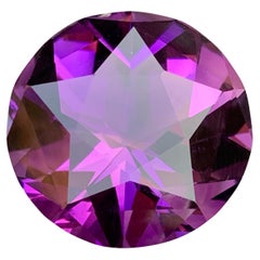 Reichen lila natürlichen Amethyst Halskette Anhänger lose Edelstein 71,75 Ct Runde Stern