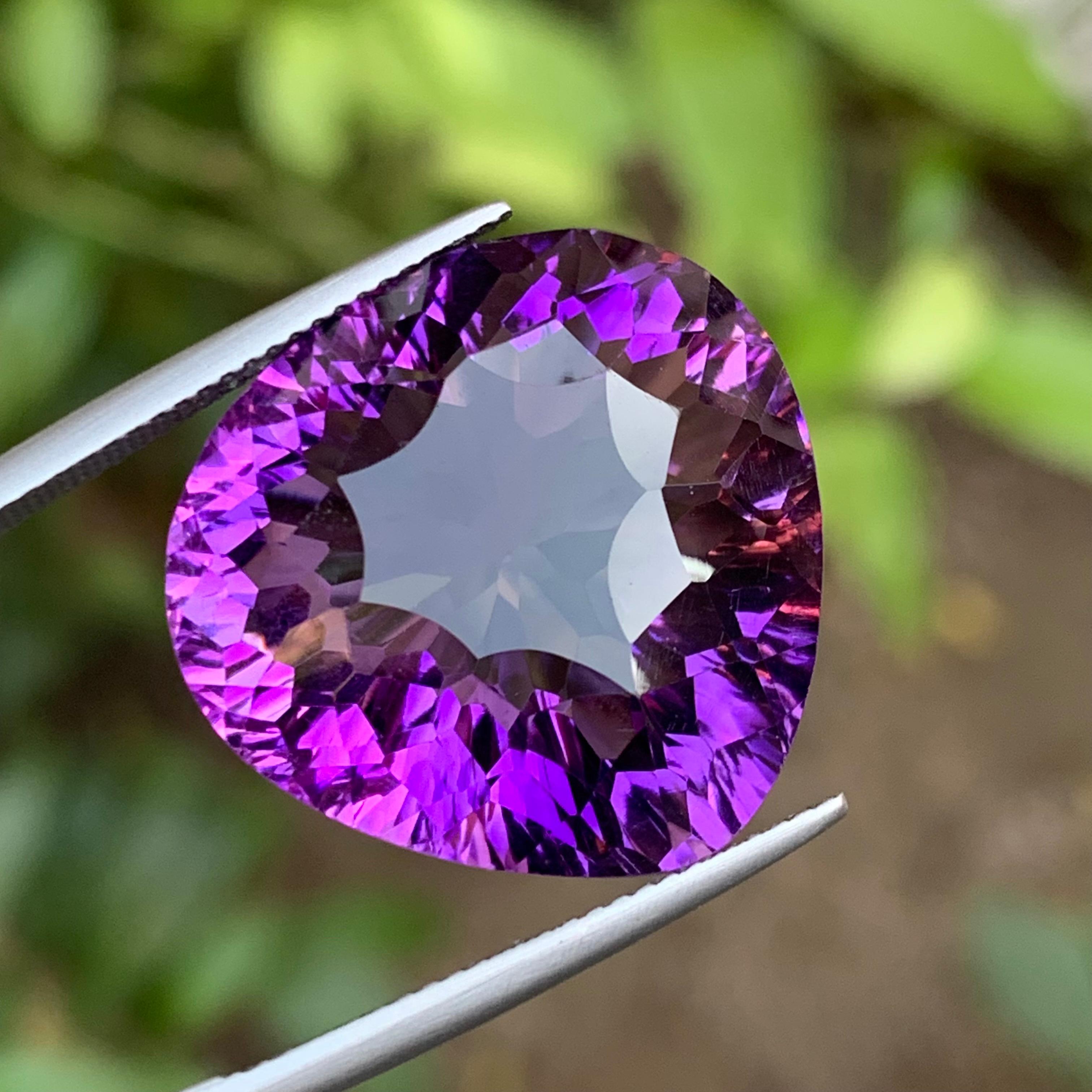 Reichen lila natürlichen Amethyst Anhänger Halskette lose Edelstein 32.70 Ct Birne geschnitten für Damen oder Herren
