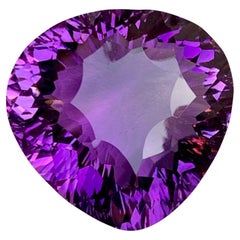 Reichen lila natürlichen Amethyst Anhänger Halskette lose Edelstein 32.70 Ct Birne geschnitten