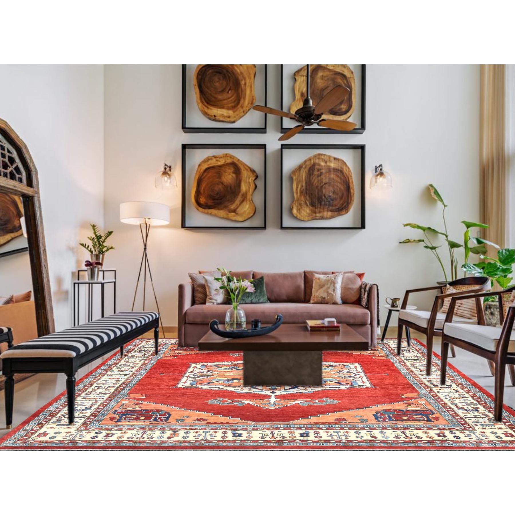 Ce fabuleux tapis noué à la main a été créé et conçu pour une résistance et une durabilité accrues. Ce tapis a été fabriqué à la main pendant des semaines selon la méthode traditionnelle qui est utilisée pour faire des
Taille exacte du tapis en