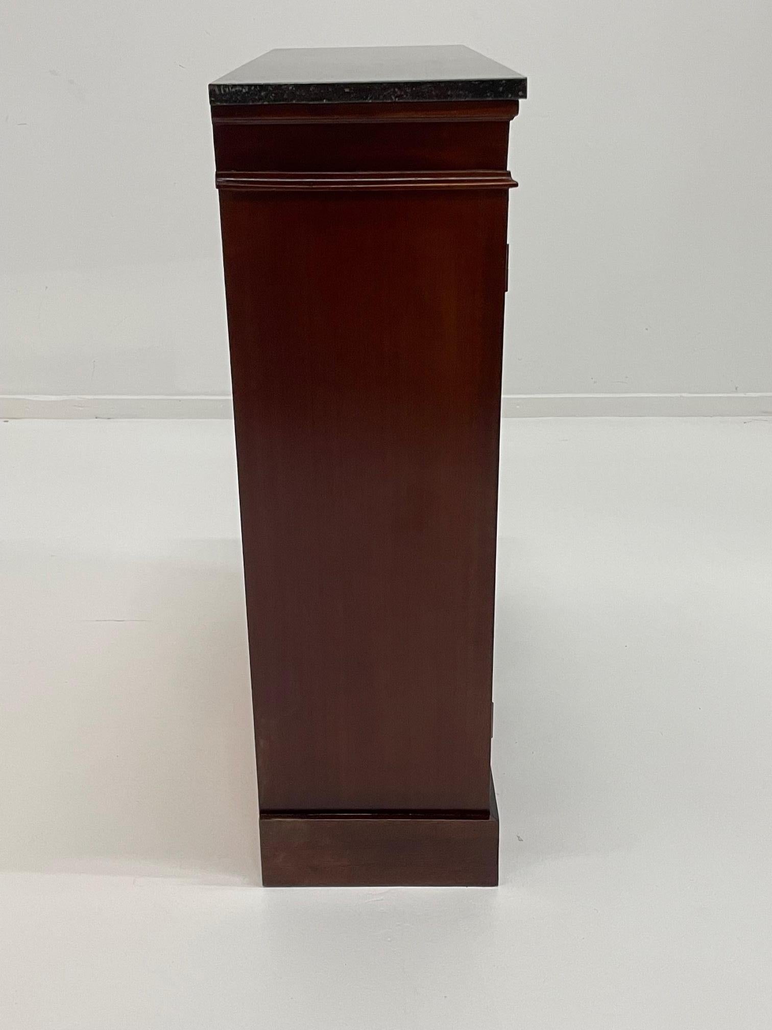 Rich Regency Style Mahogany Bookcase with Brass Mesh Doors 5