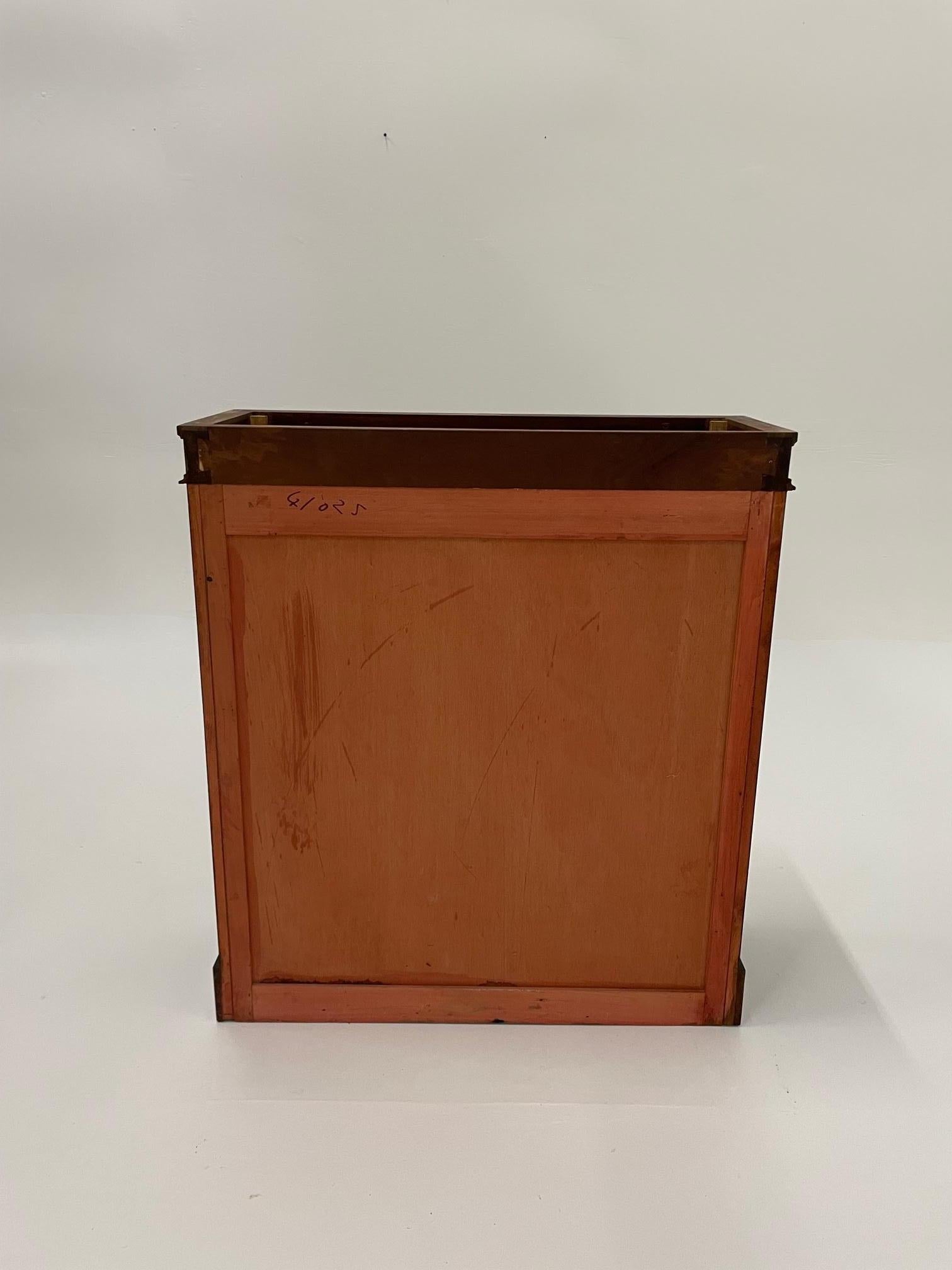 Rich Regency Style Mahogany Bookcase with Brass Mesh Doors 6