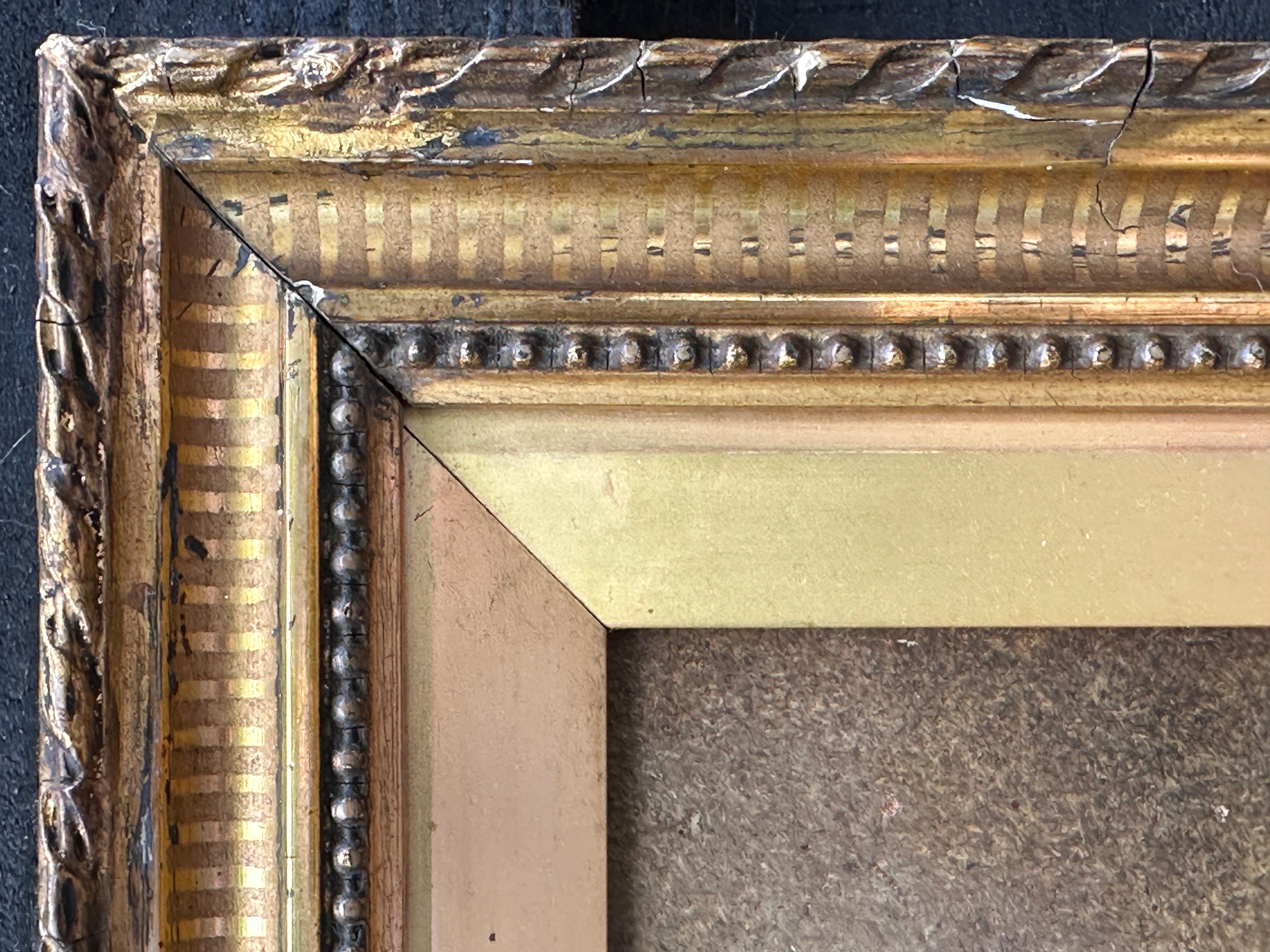 Portrait de chien anglais du 19e siècle, Jack Russell à poil dur dans son cadre d'origine en vente 1