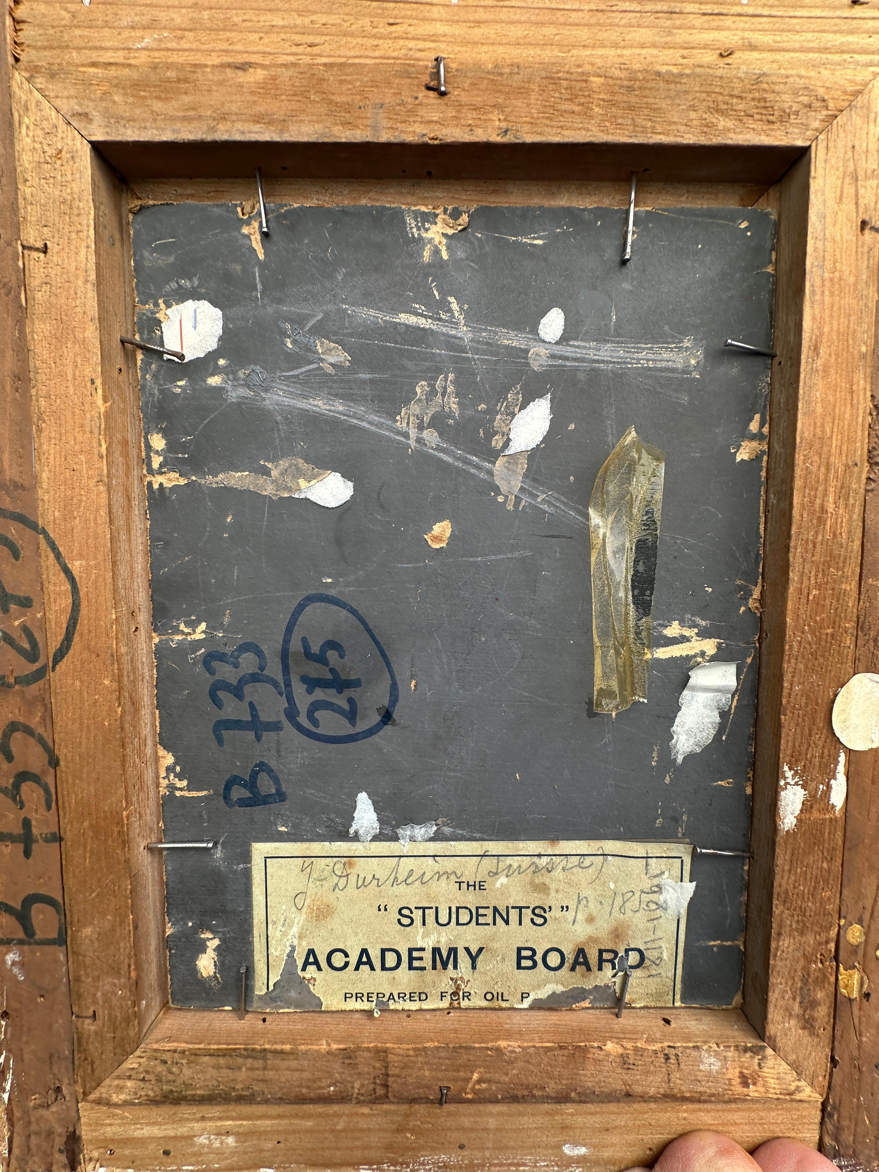 Portrait de chien anglais du 19e siècle, Jack Russell à poil dur dans son cadre d'origine en vente 3