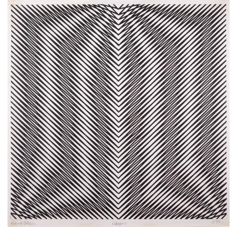 Di-symo, Pluma y tinta sobre papel, Pintura sobre papel de Richard Allen, 1970

Más información:
Técnica: Pluma y tinta sobre papel, verjurado
56.5 x 56.5 cm
22 1/4 x 22 1/4 in
Firmado, fechado y titulado

Richard Allen fue un artista abstracto del