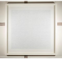 White Painting (Large Square) Oil on Canvas by Richard Allen