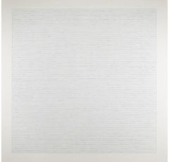 White Painting (Large Square) Oil on Canvas by Richard Allen