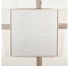 XXVIII (Weißes Gemälde ENW5), Öl auf Leinwand von Richard Allen, 1995 ca.