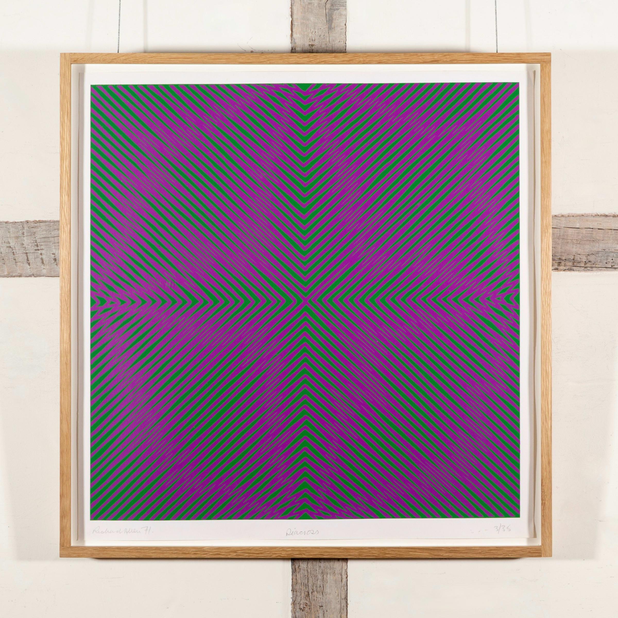 Diacross (Purple and Green) by Richard Allen, 1971 For Sale 1