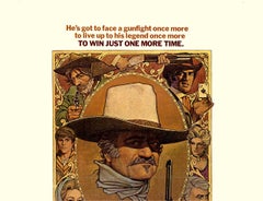 Original Vintage 1976 "The Shootist" US One Sheet Movie, artist: Richard Amsel