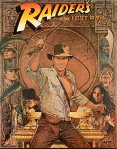 Original Vintage Movie Poster Indiana Jones Raiders Of The Lost Ark Adventure