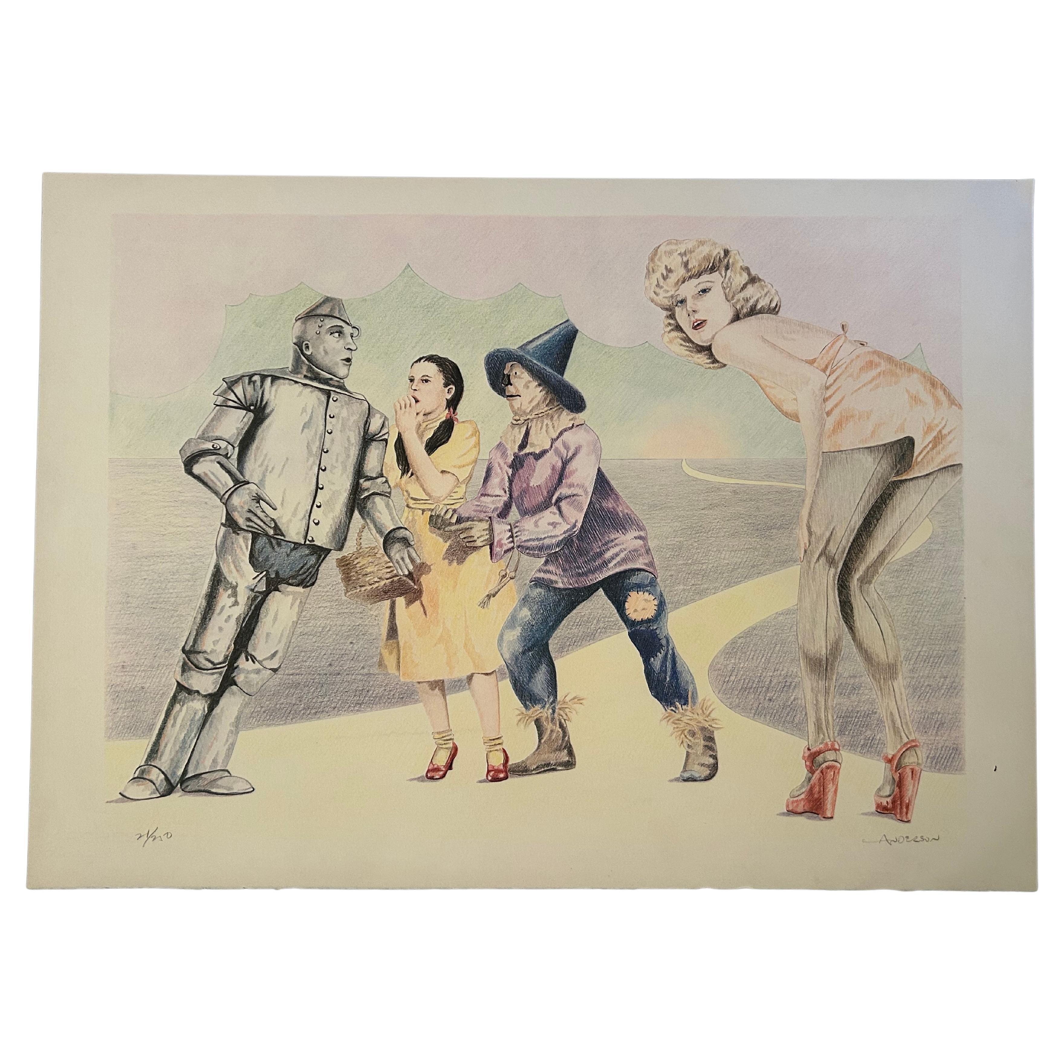 Richard Anderson Wizard of Oz Pop Art Lithograph For Sale
