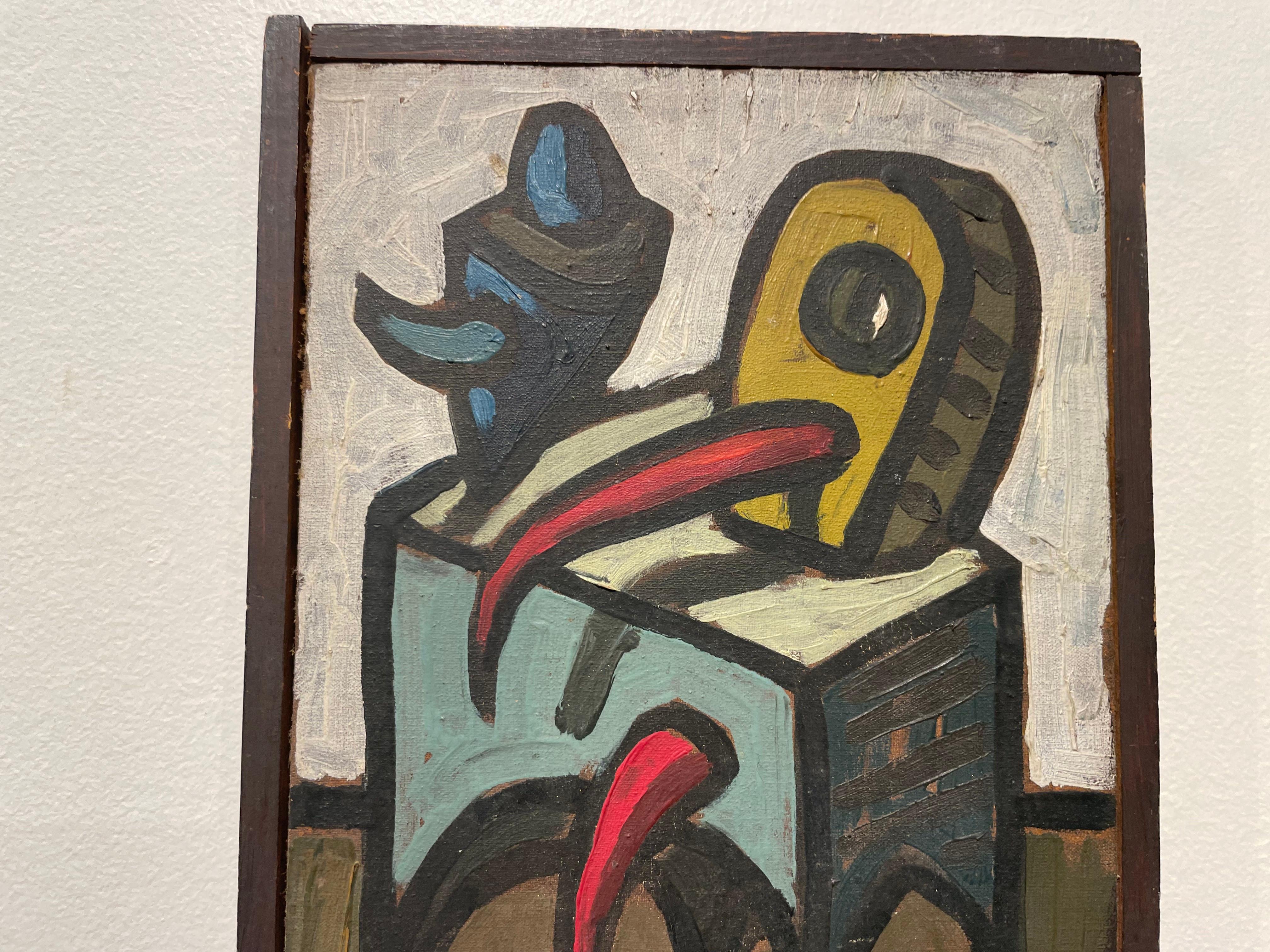 20th century abstract expressionist oil painting by Cleveland School artist For Sale 1