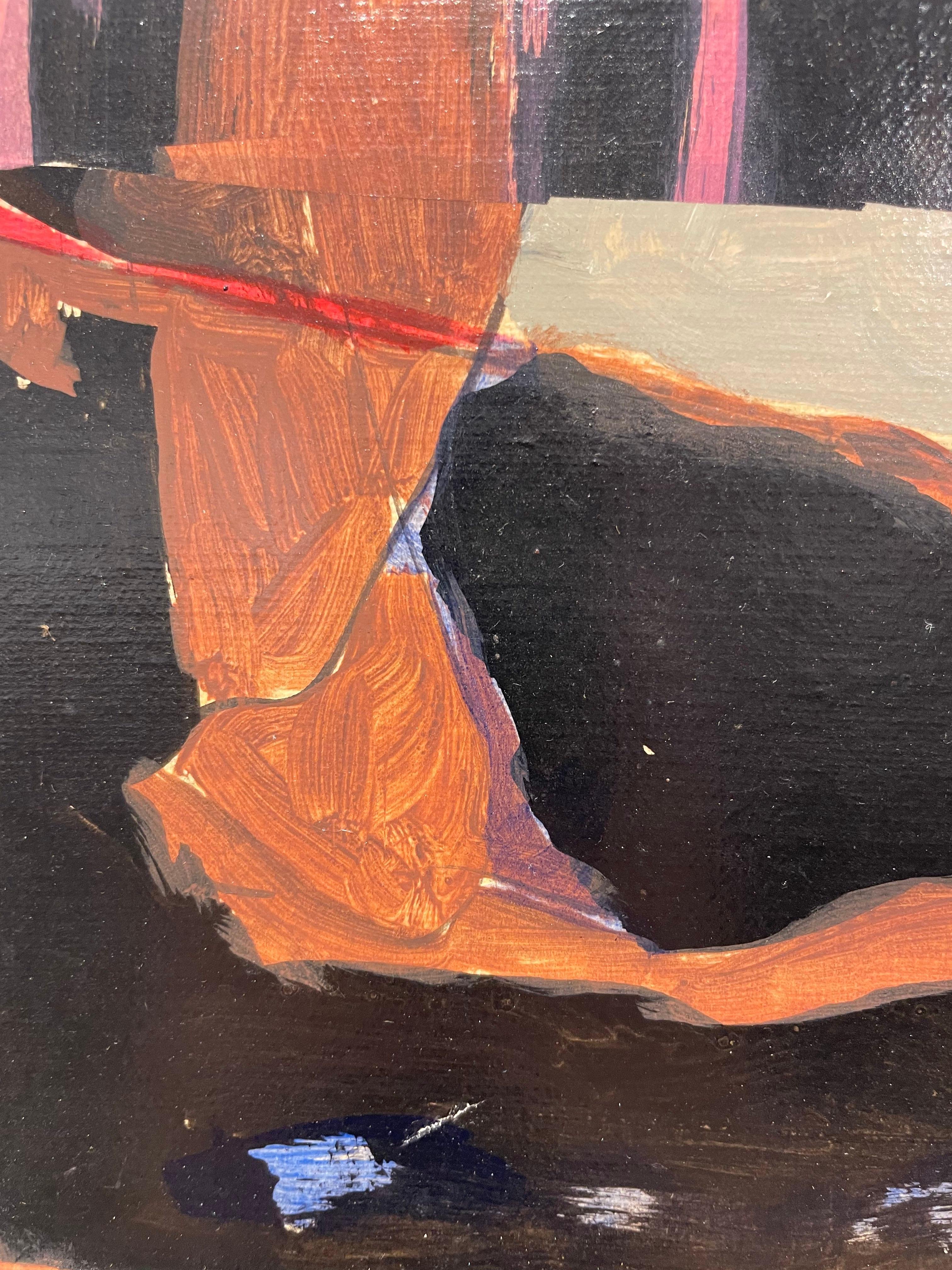 20th century abstract expressionist oil painting by Cleveland School artist For Sale 2