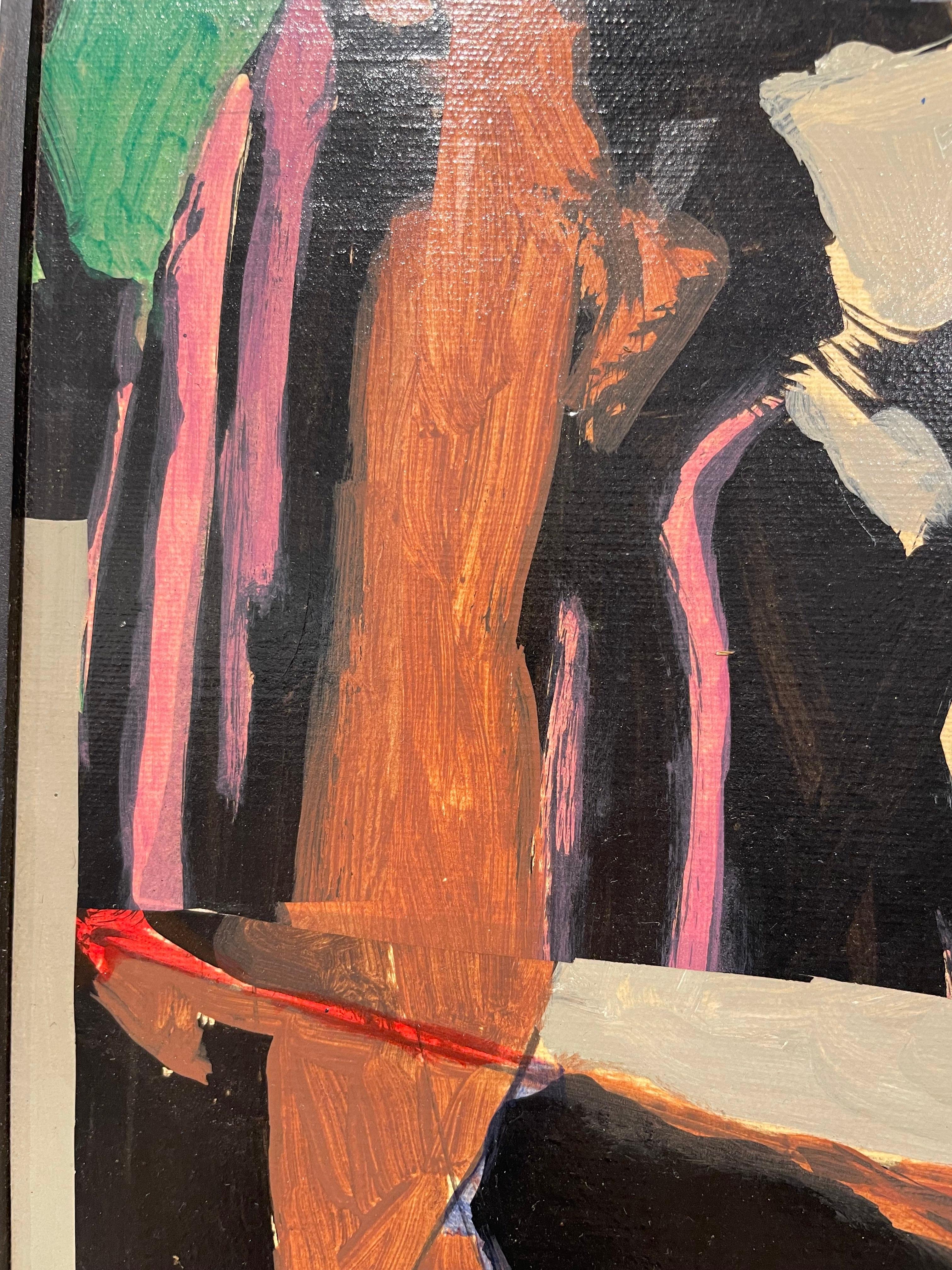20th century abstract expressionist oil painting by Cleveland School artist For Sale 3
