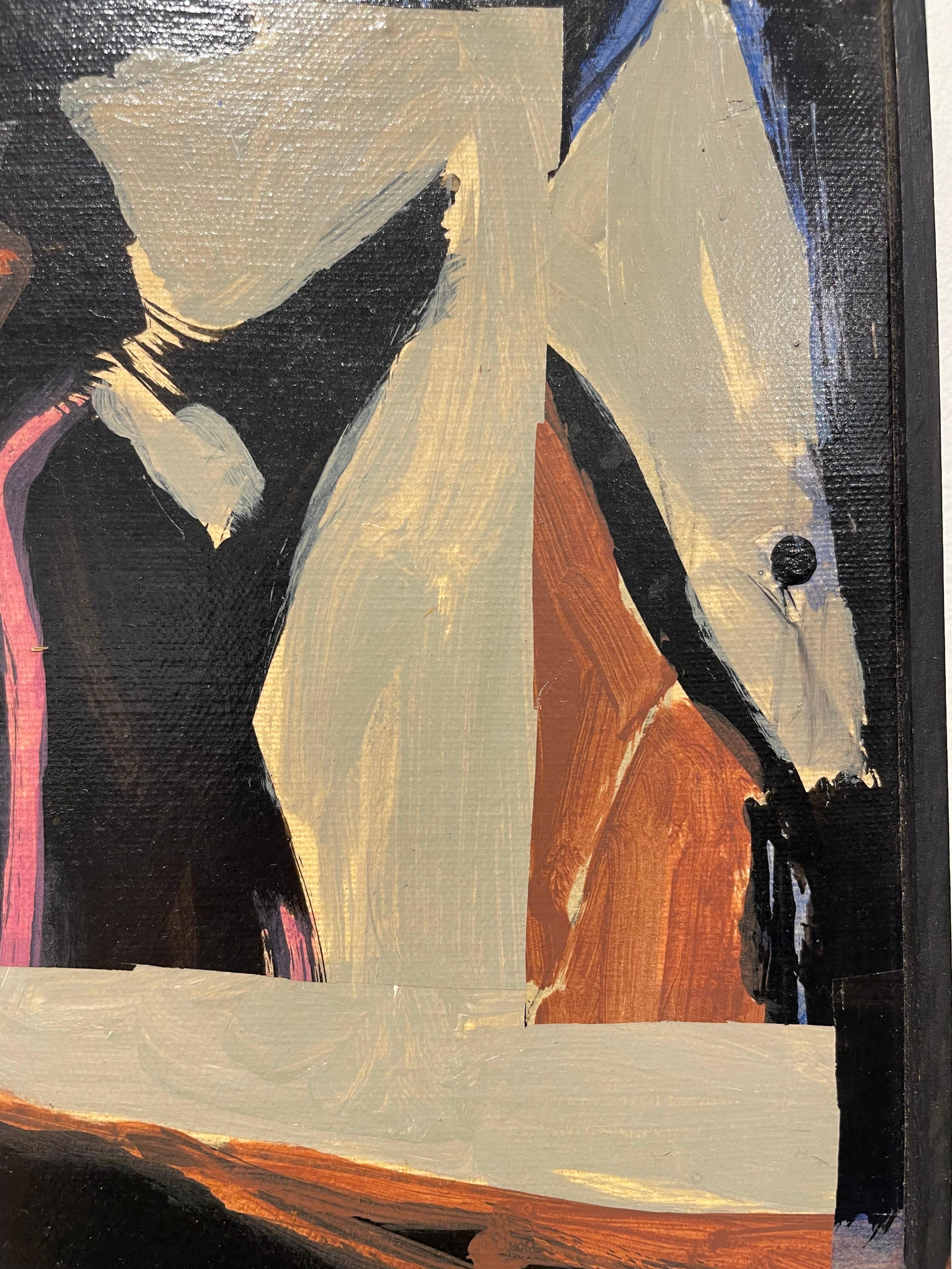 20th century abstract expressionist oil painting by Cleveland School artist For Sale 4