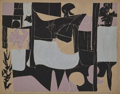 Crusader, Large Abstract Expressionist Painting, Cleveland School Artist
