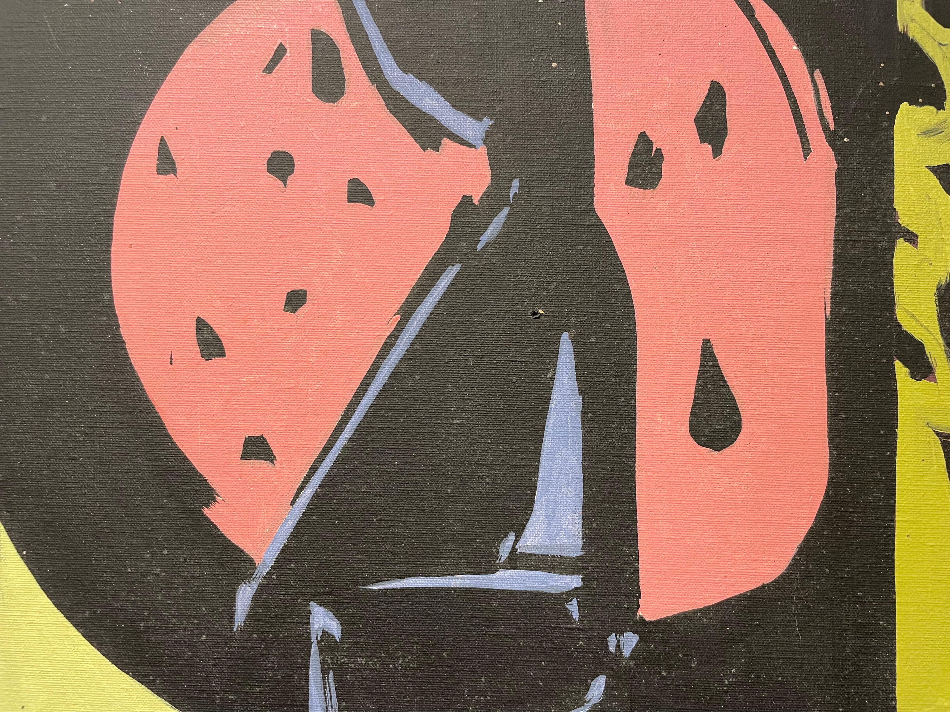 Fragment, abstract expressionist mid-century painting, Cleveland School artist For Sale 1
