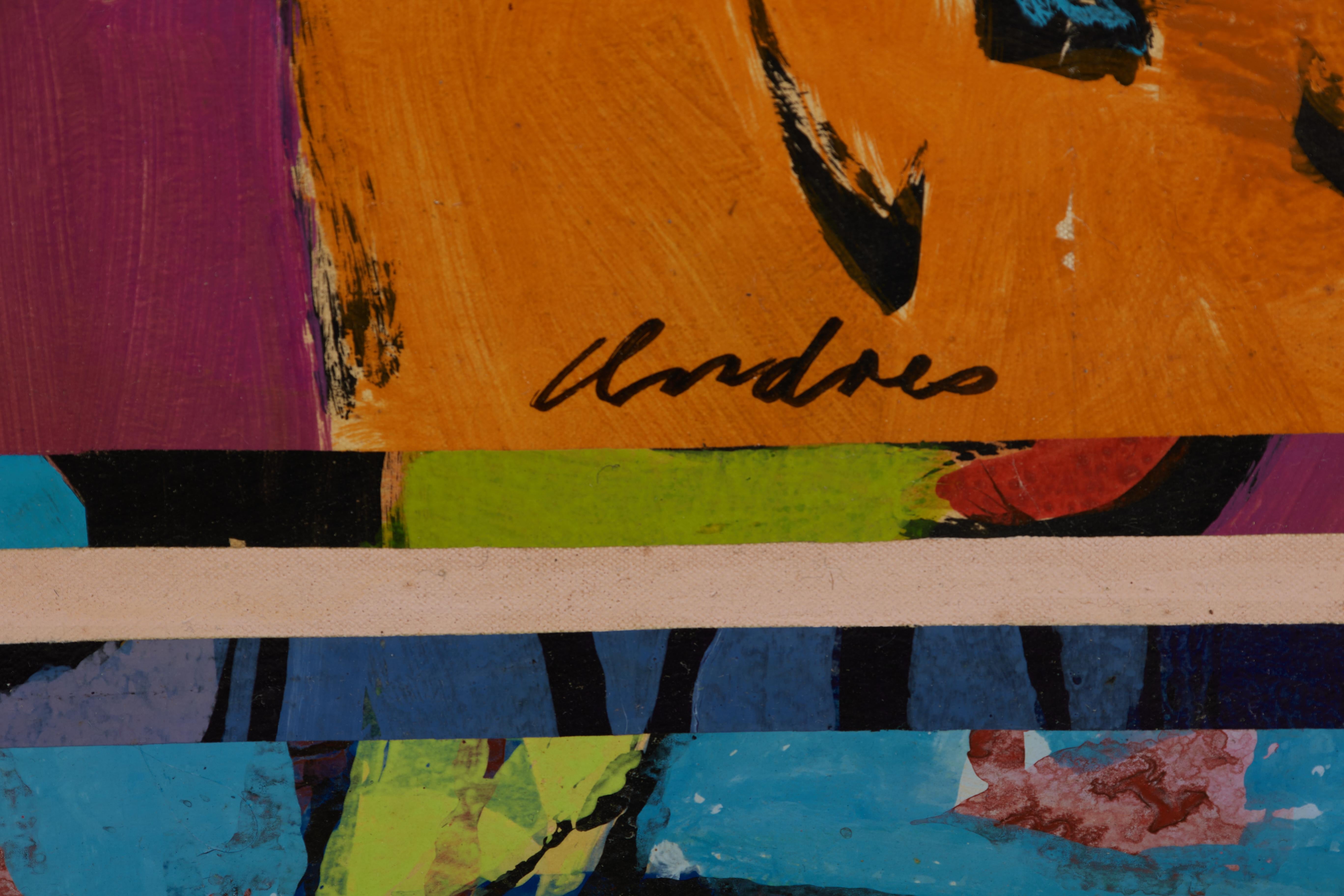 L. S. F. lebendige abstrakte expressionistische Malerei des Künstlers der Cleveland School (Abstrakter Expressionismus), Painting, von Richard Andres