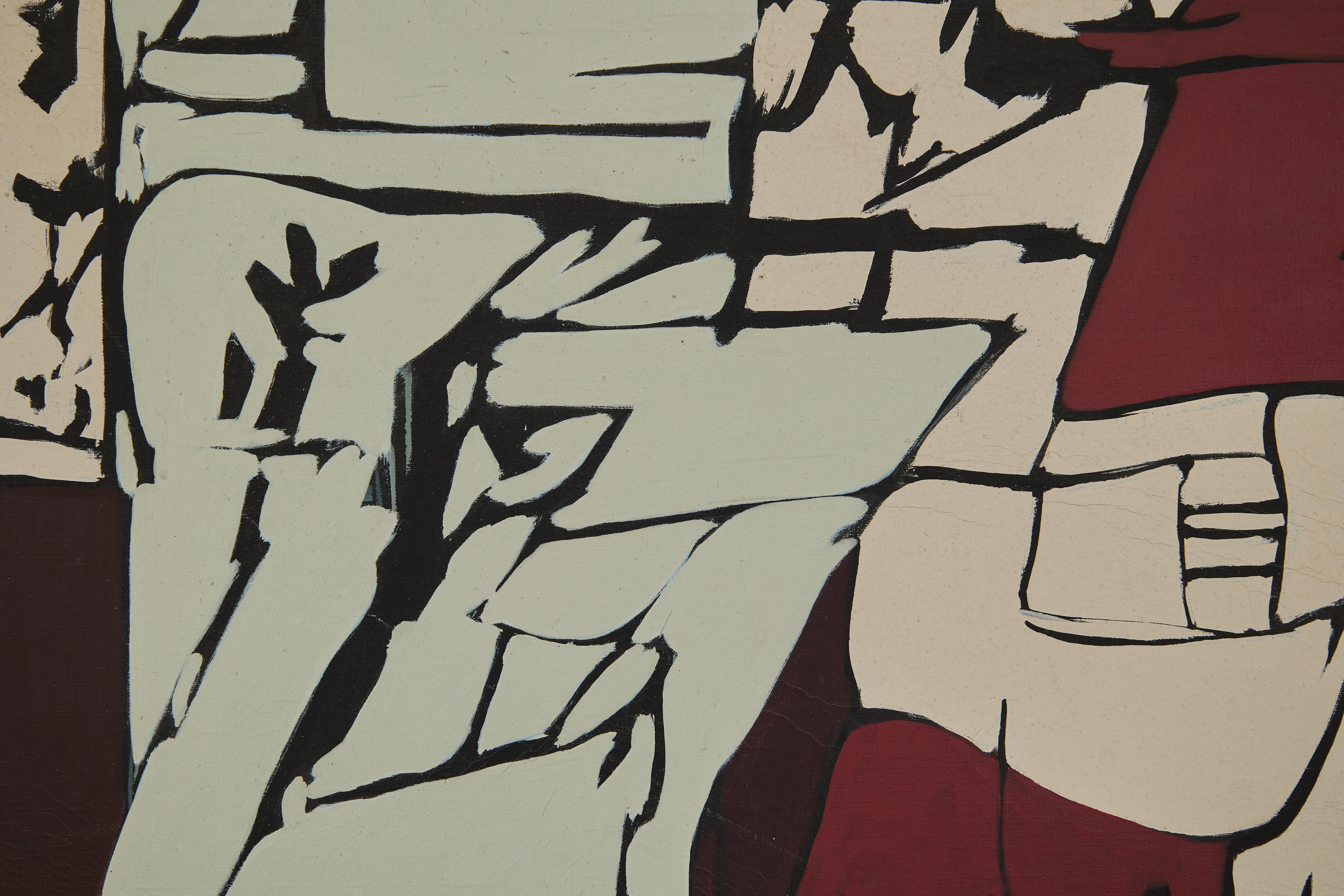 Richard Andres (Amerikaner, 1927-2013)
Ohne Titel, 1968
Acryl auf Leinwand
signiert unten rechts, verso signiert und betitelt
88,5 x 50,5 Zoll

Hat eine Einkerbung und einen Riss in der Leinwand. Siehe Fotos und Video für Nahaufnahmen.

Richard