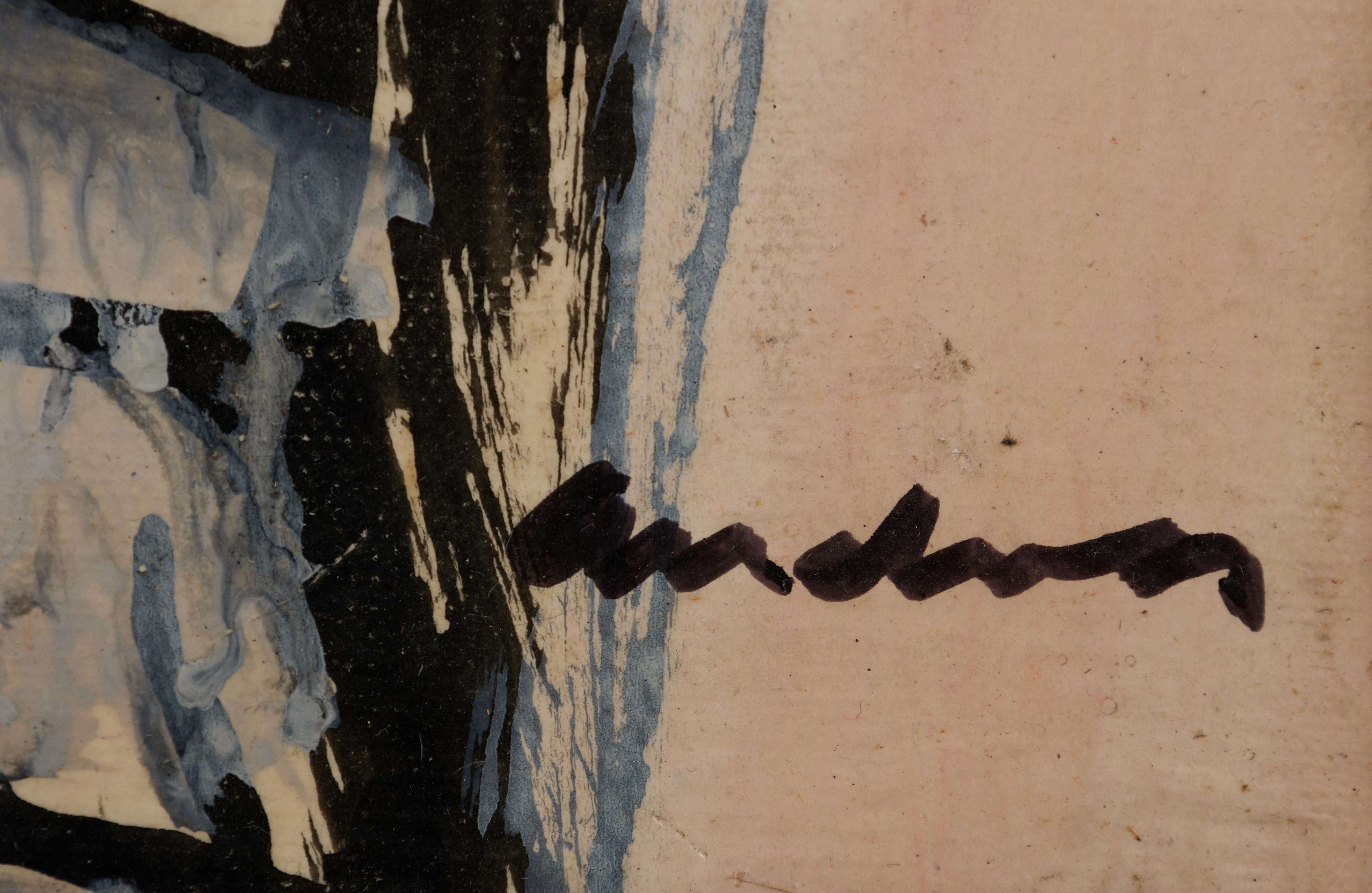 Spiegel, abstraktes expressionistisches Gemälde des Künstlers der Cleveland School (Abstrakter Expressionismus), Painting, von Richard Andres