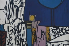 Panama Garden, Mid-century abstract expressionist modern work