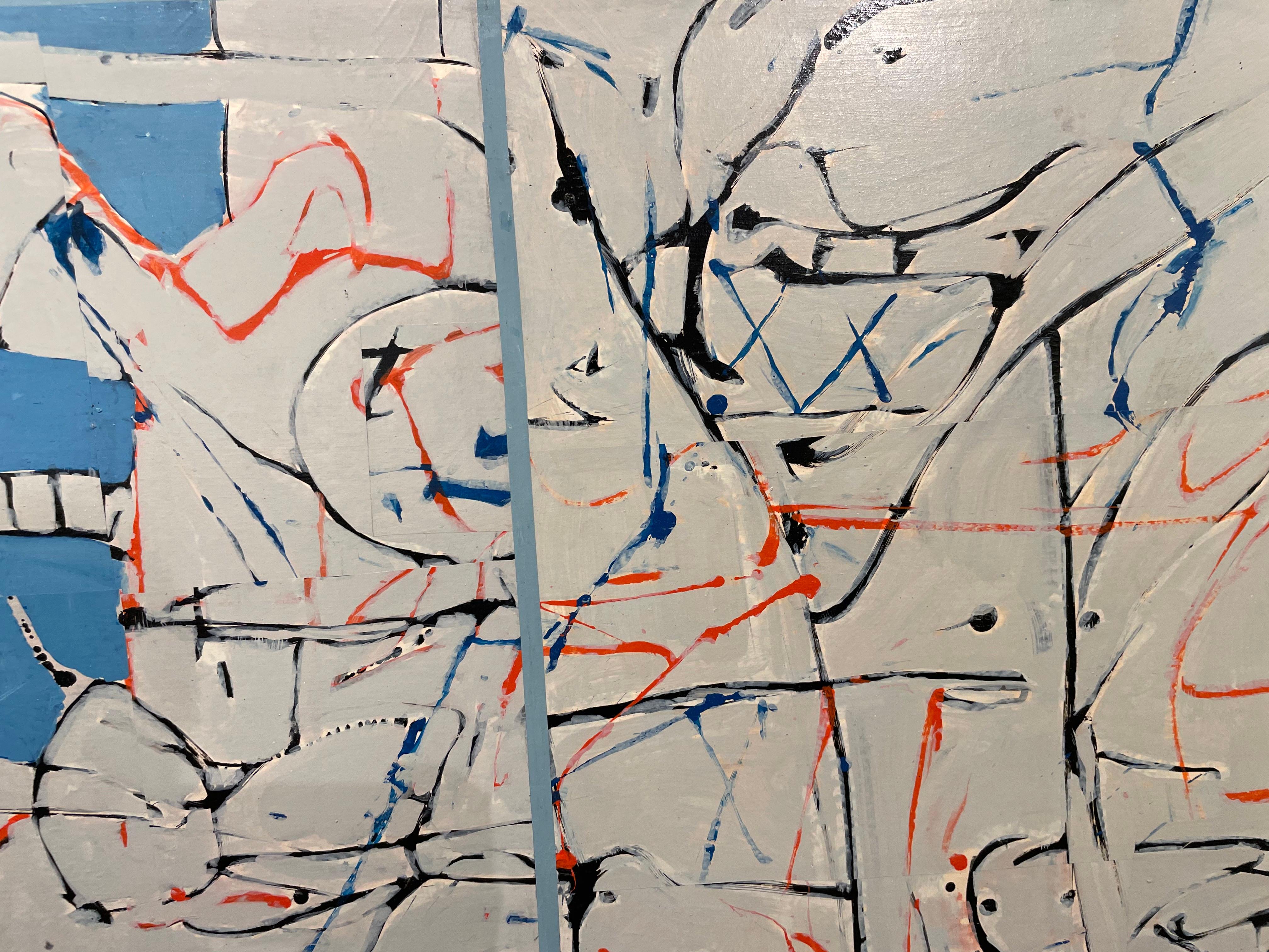 Richard Andres
American, 1927-2013
Reflections, 1985
acrylic and ink on paper mounted on canvas
signed lower right, signed, dated and titled verso
52.5 x 72.5 inches
53 x 73 inches, framed

Richard Andres was born in Buffalo, New York in 1927. A
