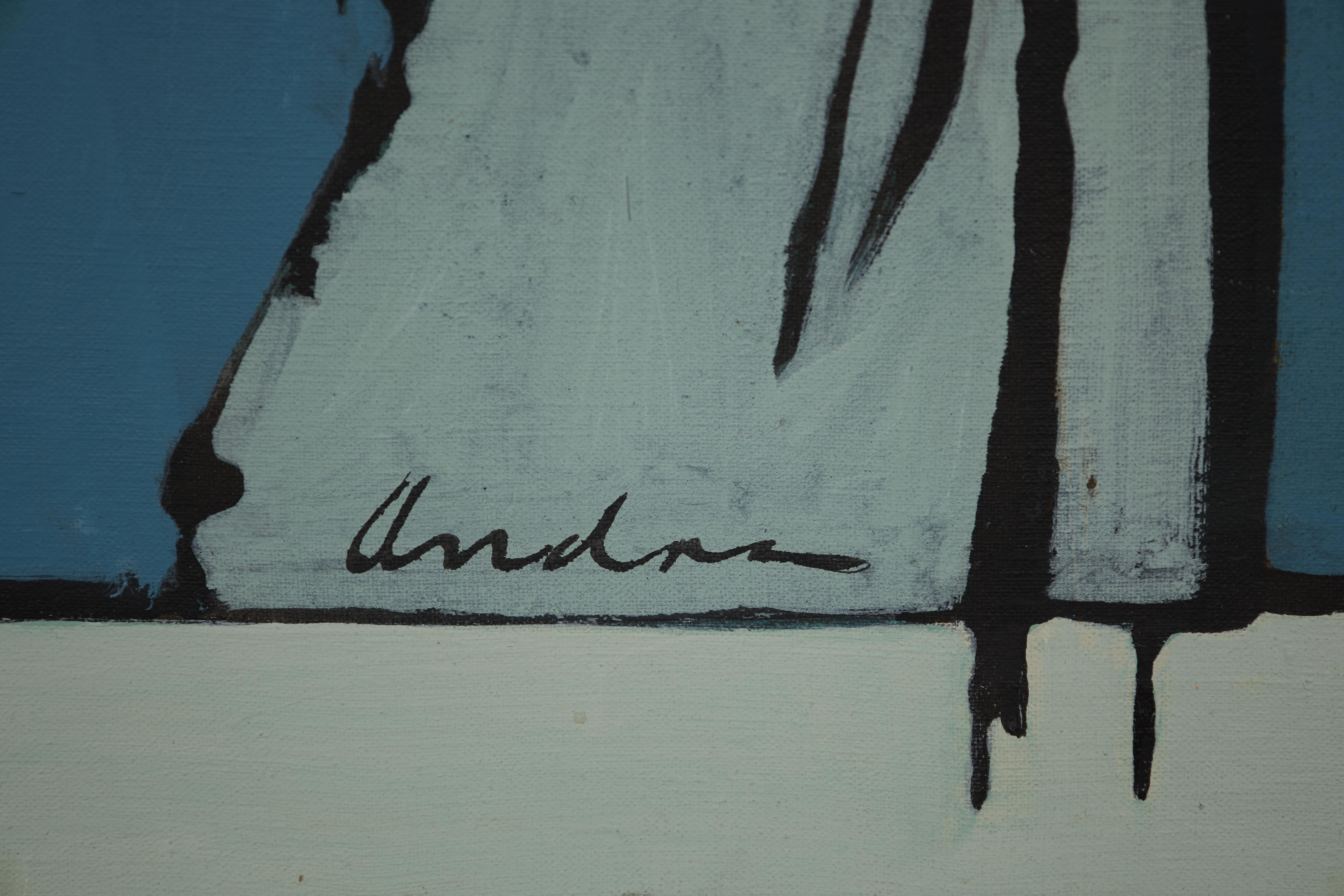 Richard Andres (American, 1927–2013)
Sailing, 1973
oil on canvas
signed lower right, signed and titled verso
58 x 72 inches
Exhibited: Cleveland Museum of Art, May Show 1973

Richard Andres was born in Buffalo, New York in 1927. A graduate of the