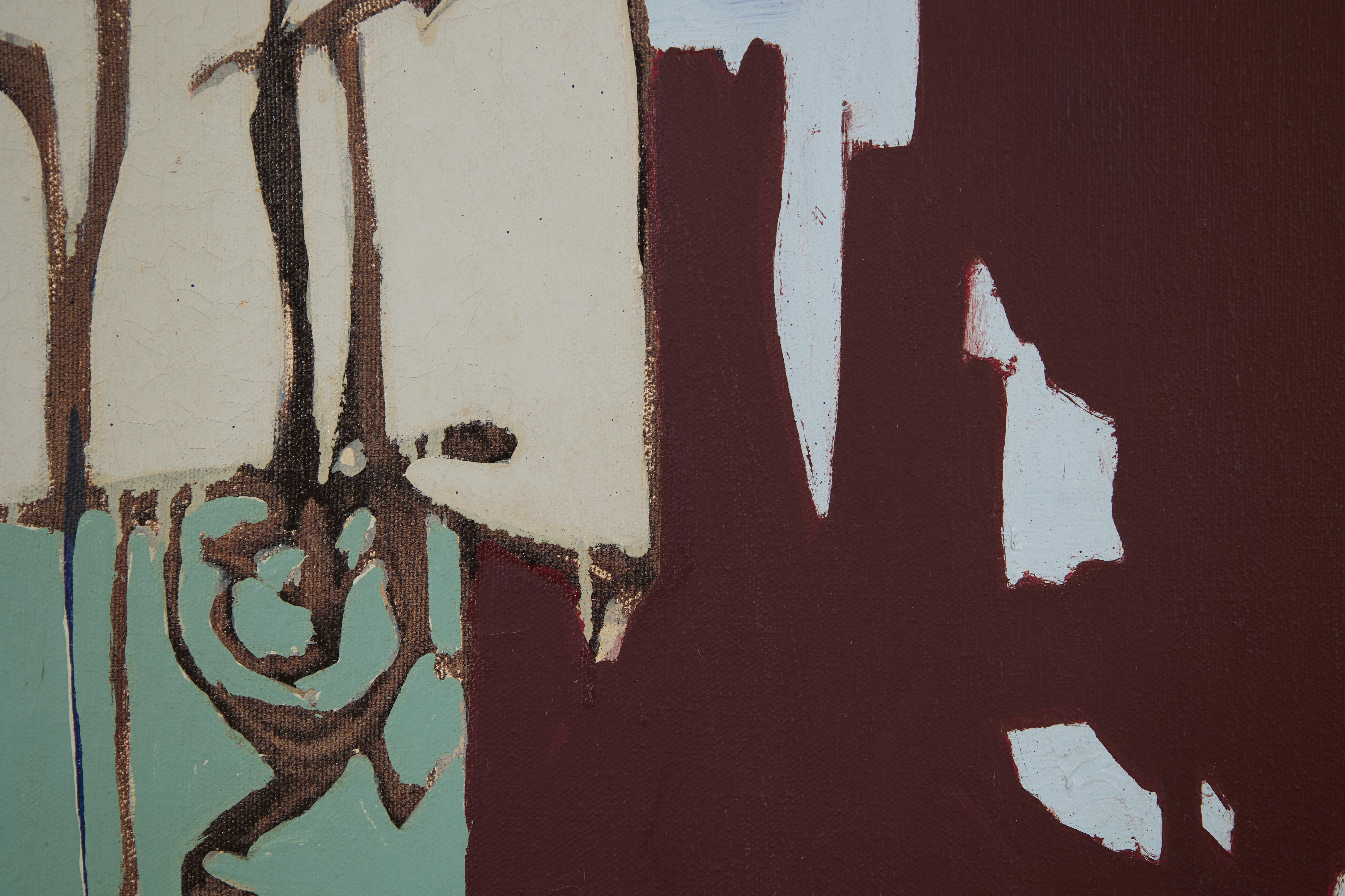 Richard Andres (American, 1927–2013)
Saturday on Wednesday, c. 1975
acrylic on canvas
signed lower right, signed and titled verso
48.5 x 62.5 inches


Richard Andres was born in Buffalo, New York in 1927. A graduate of the Cleveland Institute of Art